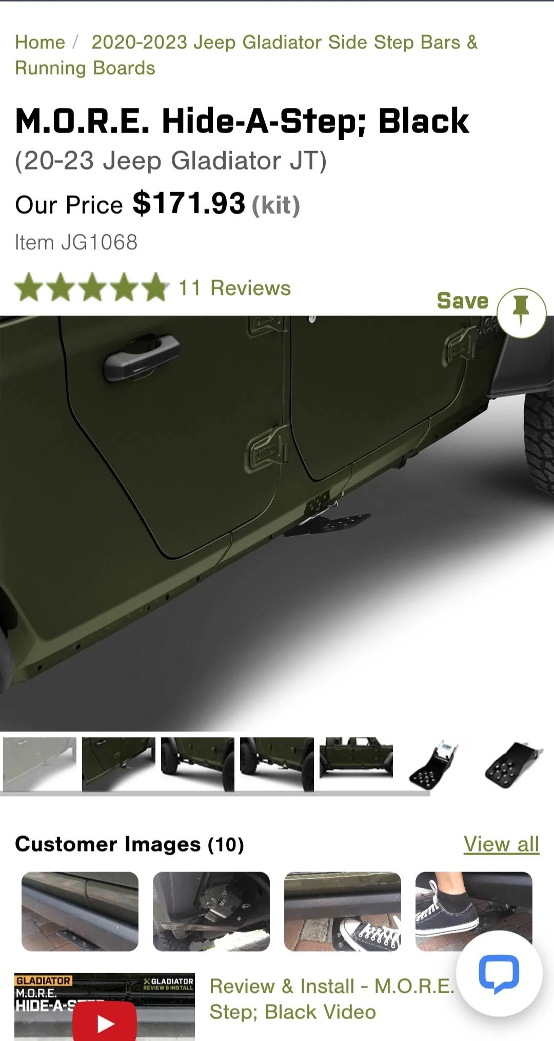 Jeep Gladiator Set of two m.o.r.e hide-a-step Screenshot_20230922_144452_Chrom
