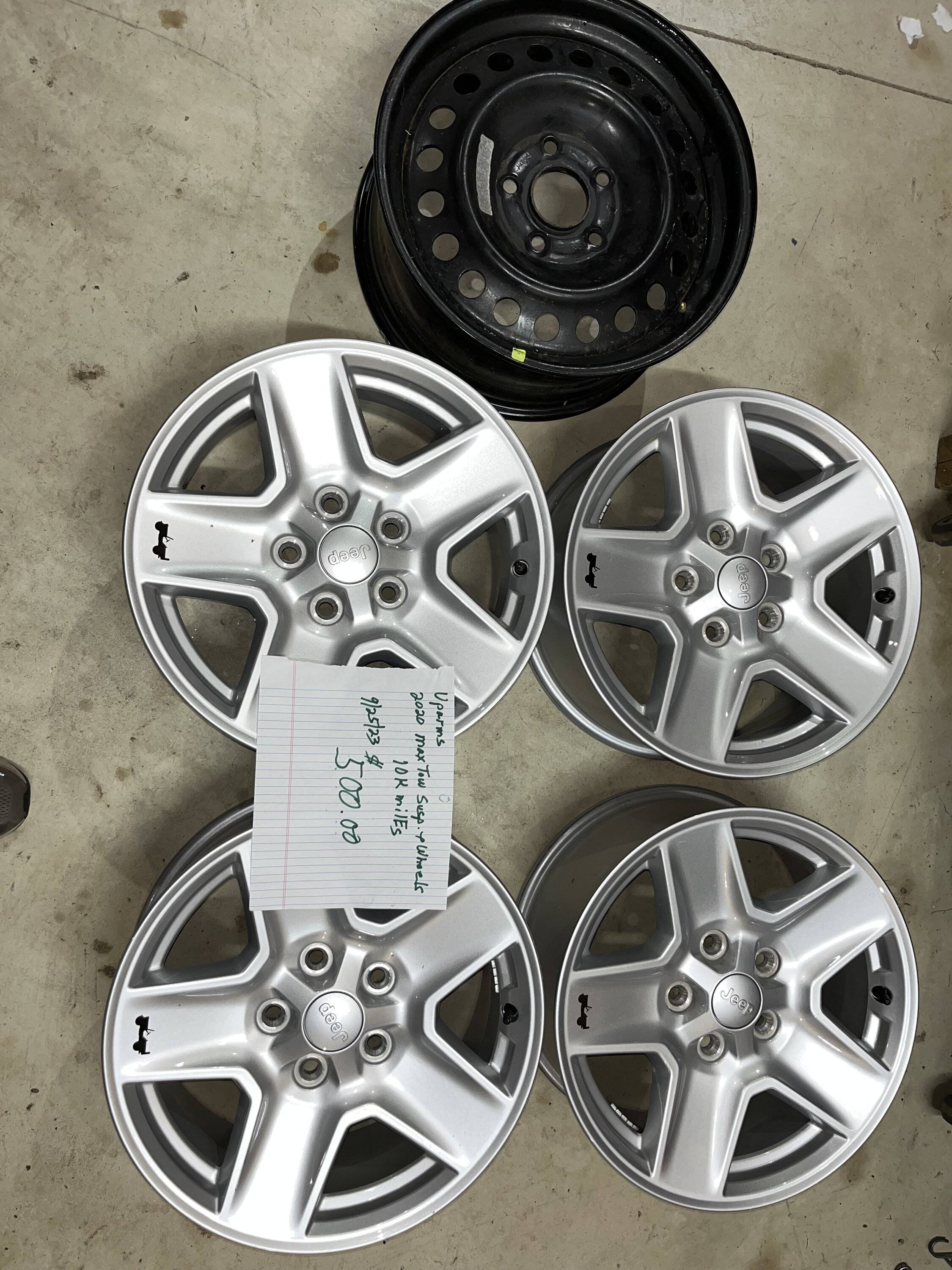 Jeep Gladiator MaxTow Suspension and 5wheels, 2020, 10k miles,$500.00 IMG_3603