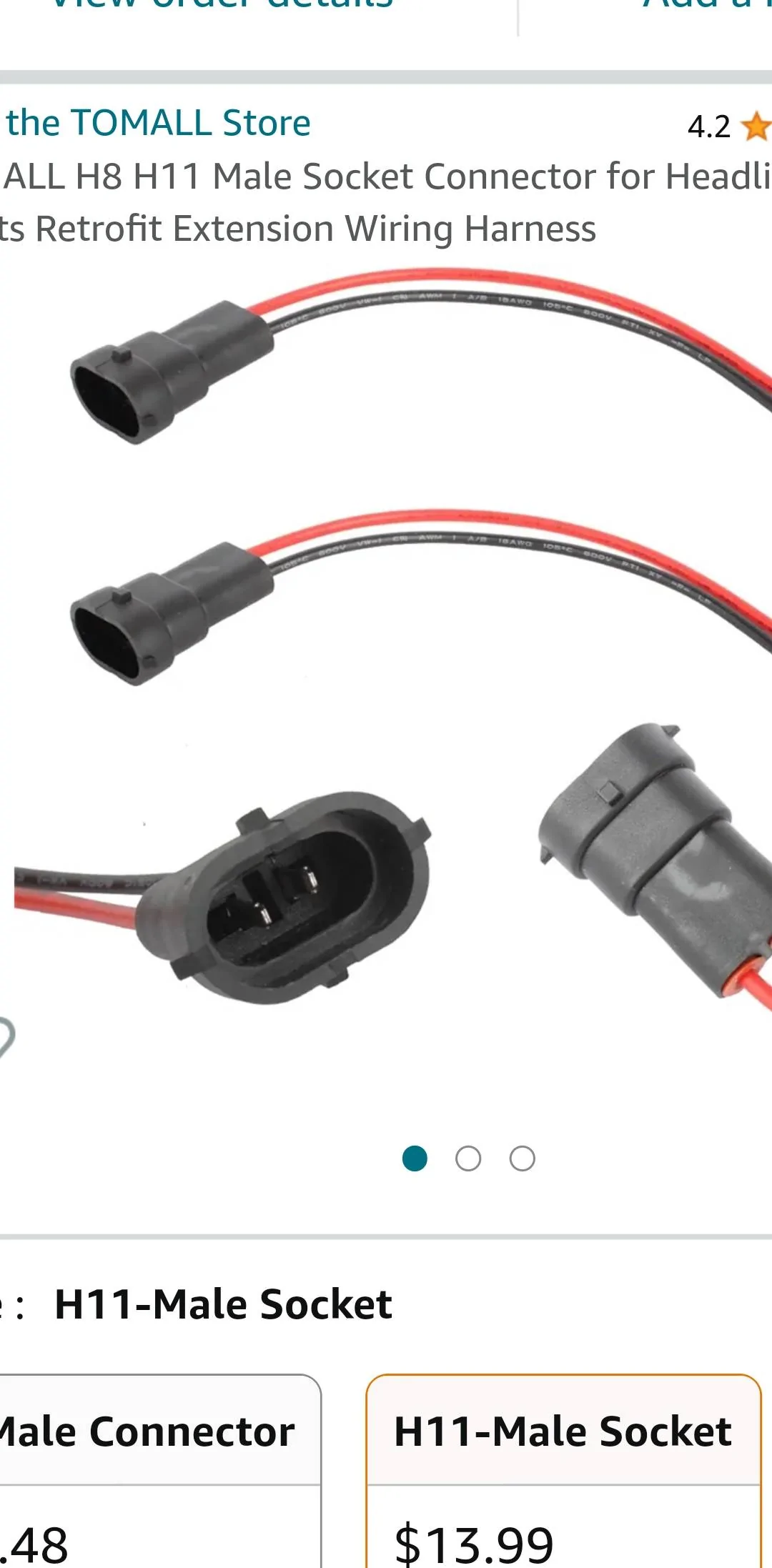 Jeep Gladiator Can I buy an extension for this fog light connector? Screenshot_20230929_065605_Samsung Internet