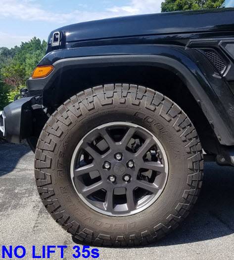 Jeep Gladiator Anyone go with more narrow 35” tires? Cooper-in-Fender-sml