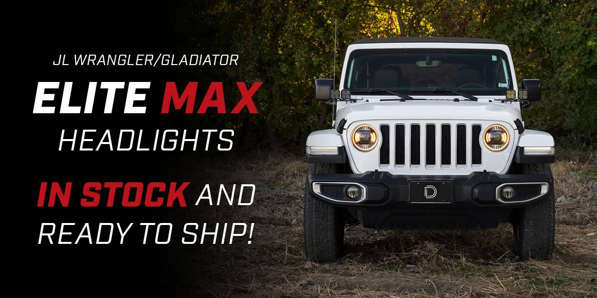Jeep Gladiator NEW! Elite Series JL Wrangler & JT Gladiator LED Headlights from Diode Dynamics U4D8QUL
