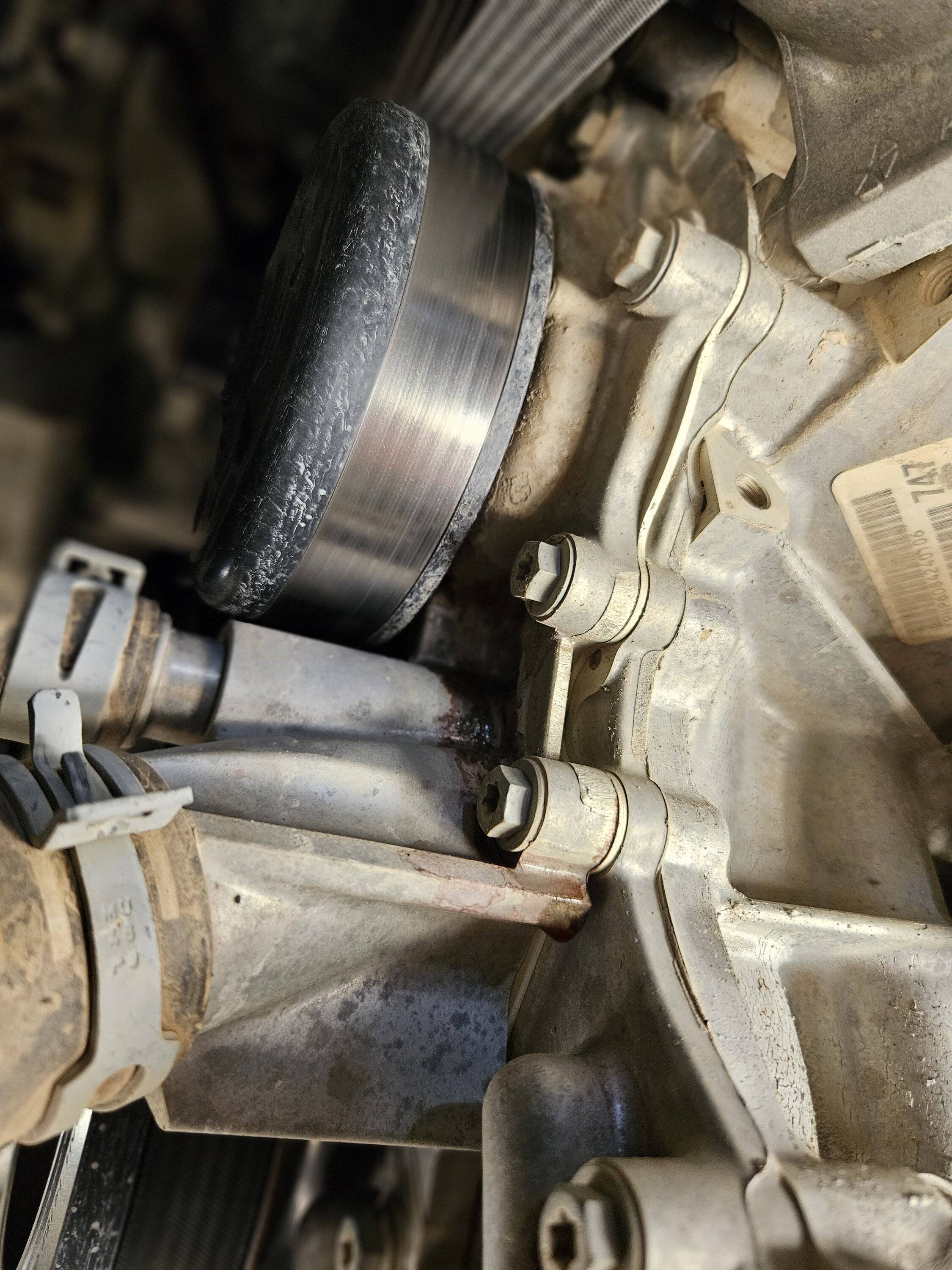 Jeep Gladiator Coolant leak on front of Gladiator Engine 20230929_093356