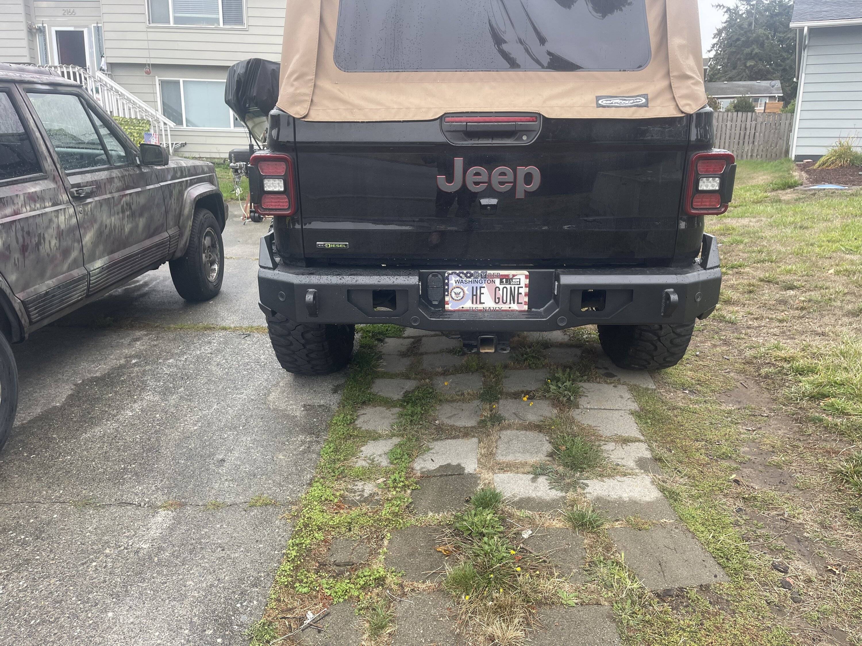 Jeep Gladiator Body armor rear bumper IMG_9093