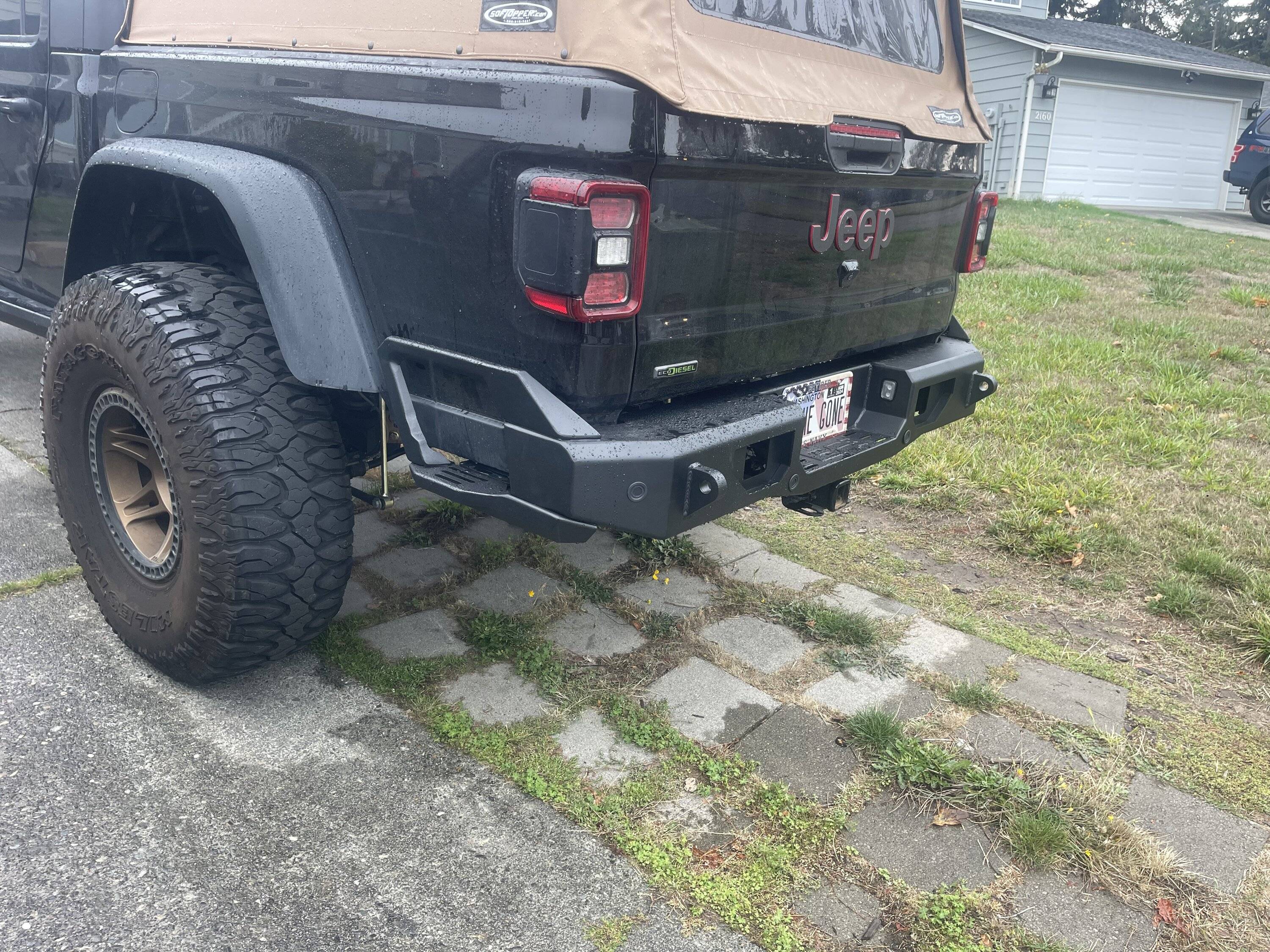 Jeep Gladiator Body armor rear bumper IMG_9092
