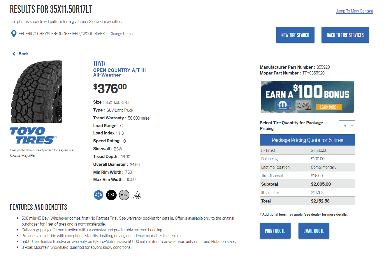 Jeep Gladiator Heads up, Mopar Buy 3 get one $1 promo coming back up. 1695854997302