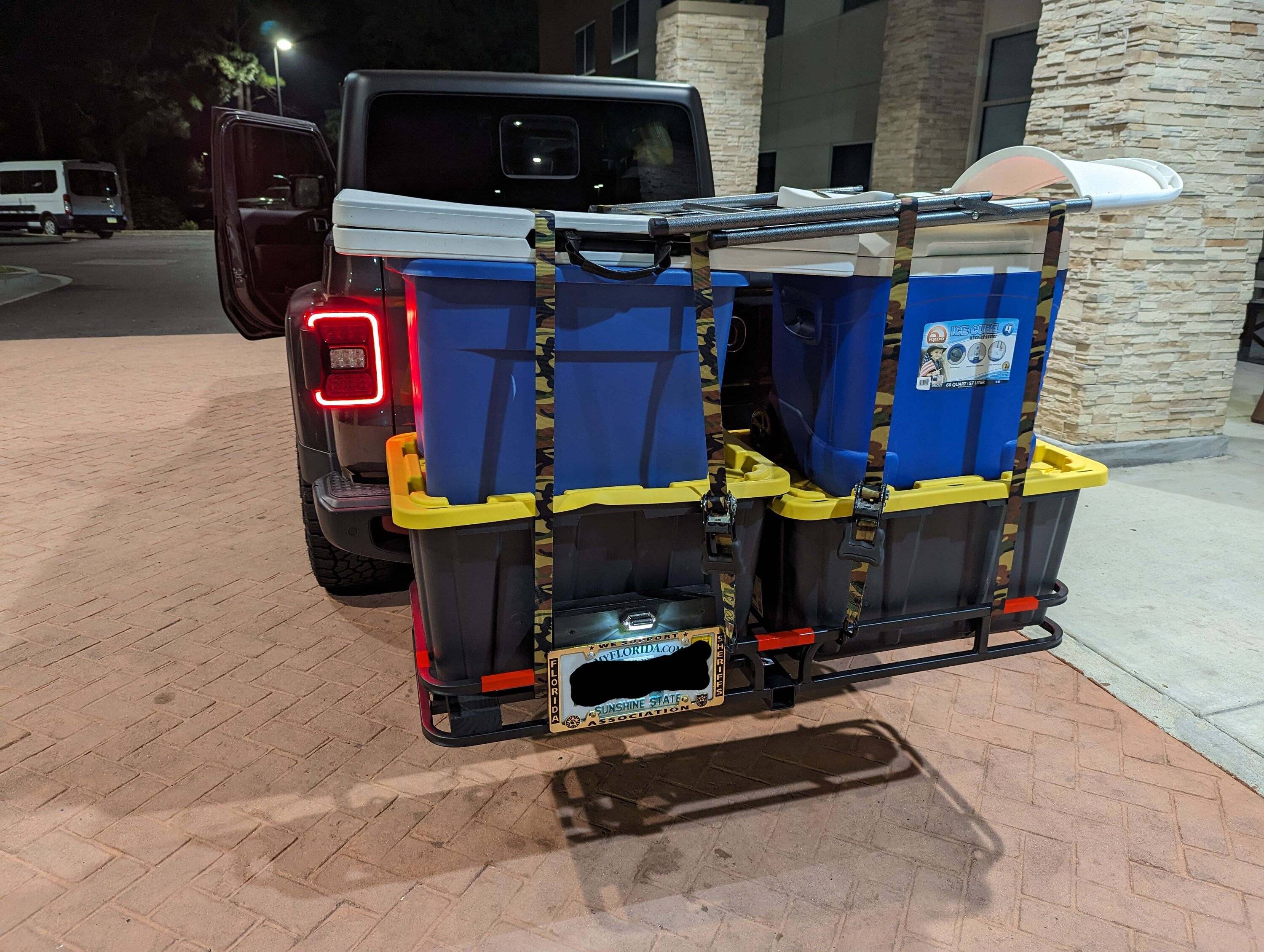 Jeep Gladiator Anyone use a Cargo Carrier Hitch Basket? cargo carrier