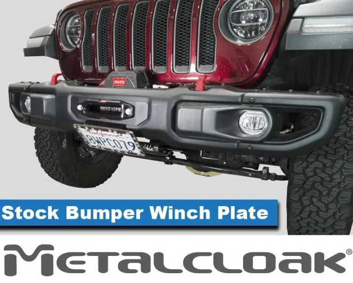 Jeep Gladiator Winch Plate for Stock Bumper - New Product News! Stock bumper winch plat