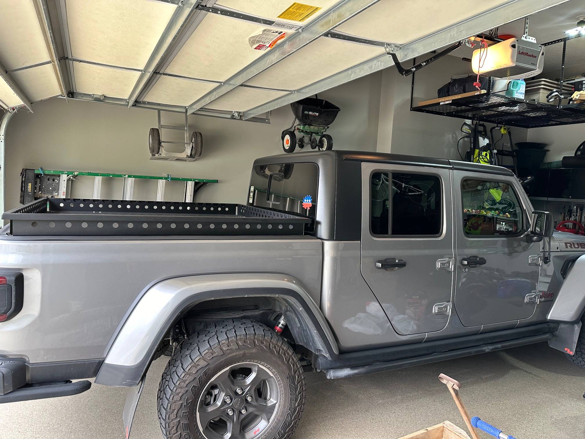 Jeep Gladiator Ace Engineering Upper Decker (and Tent/Tent Bars?) - Overlanding Rig Upper Decker (Closed - Side View)