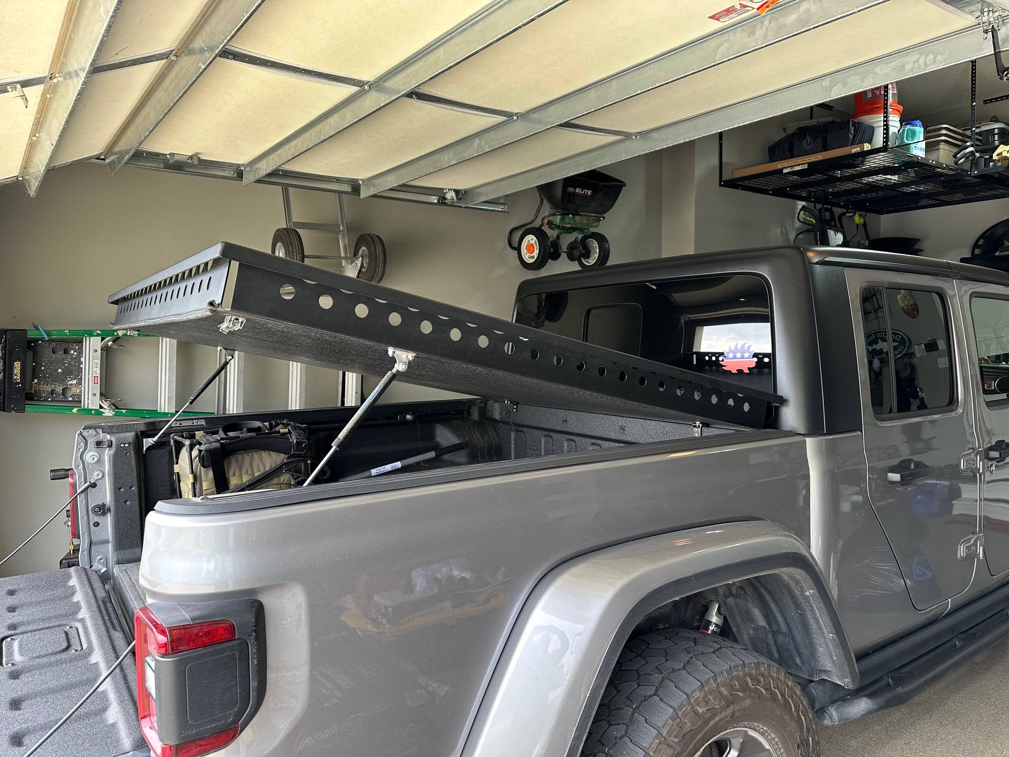 Jeep Gladiator Ace Engineering Upper Decker (and Tent/Tent Bars?) - Overlanding Rig Upper Decker (Open - Side View)
