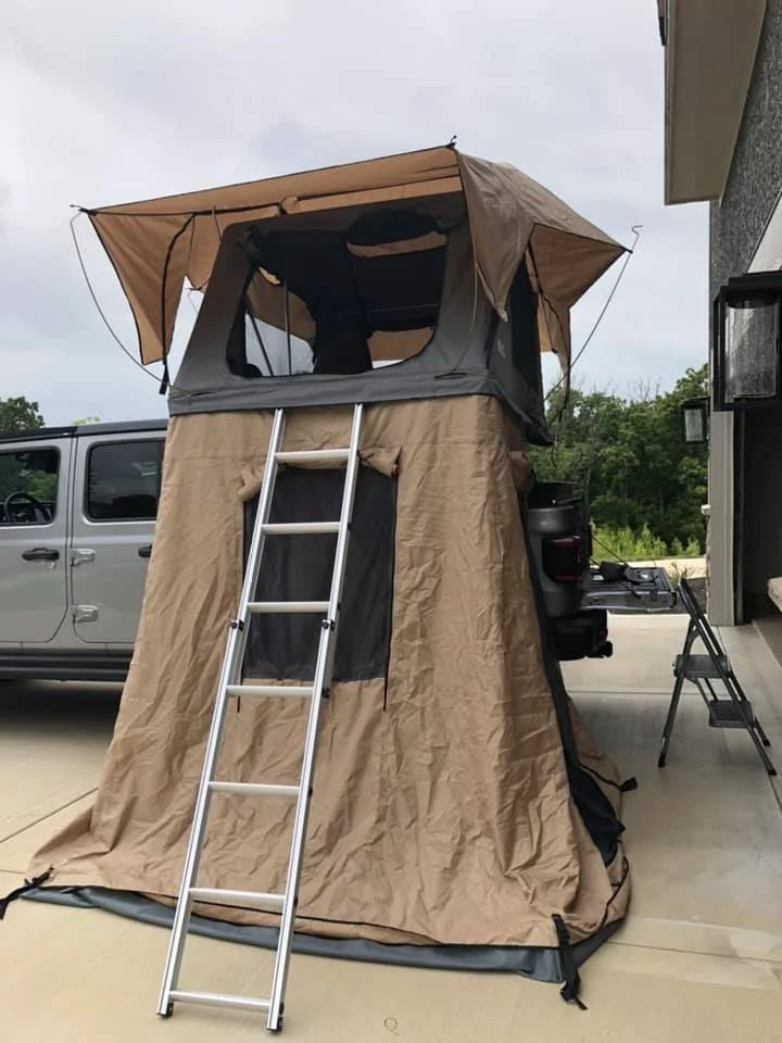 Jeep Gladiator Ace Engineering Upper Decker (and Tent/Tent Bars?) - Overlanding Rig Tent with Annex