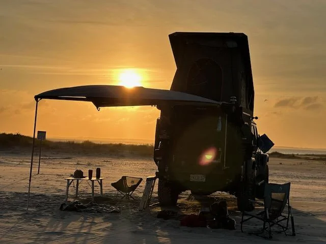 Jeep Gladiator Alu-Cab Canopy Camper Roll Call harker sunset 1