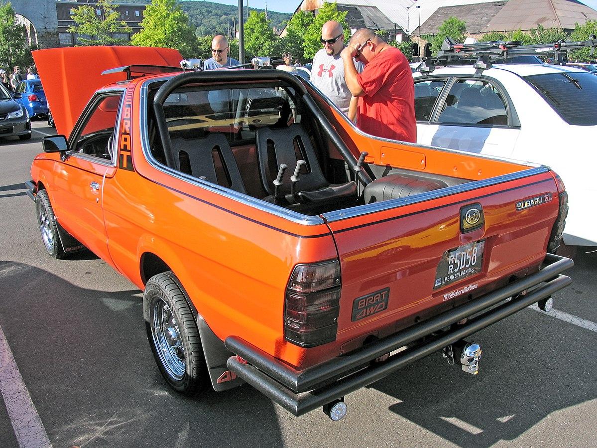 Jeep Gladiator Popular Mechanics: How to Make an Eight-Passenger Jeep Gladiator With 3rd Row 1199px-Subaru_Brat_(15022049405)