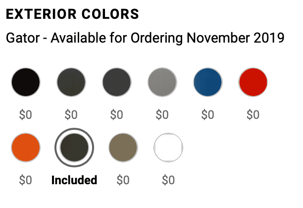 Jeep Gladiator Gator Gladiator can now be ordered! Screen Shot 2019-09-19 at 11.38.51 PM