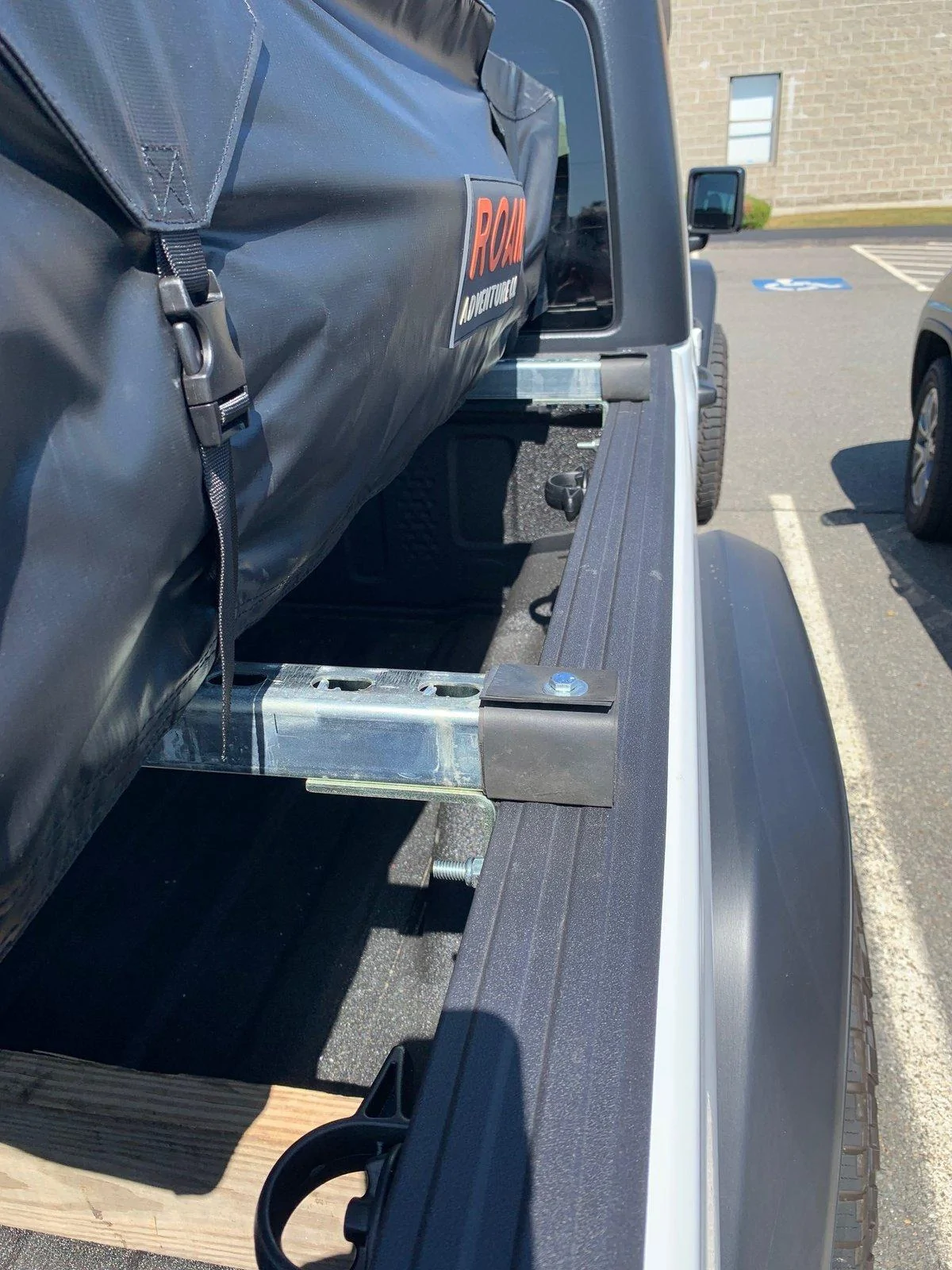 Jeep Gladiator Homemade Unistrut Tent Mount on Bed f