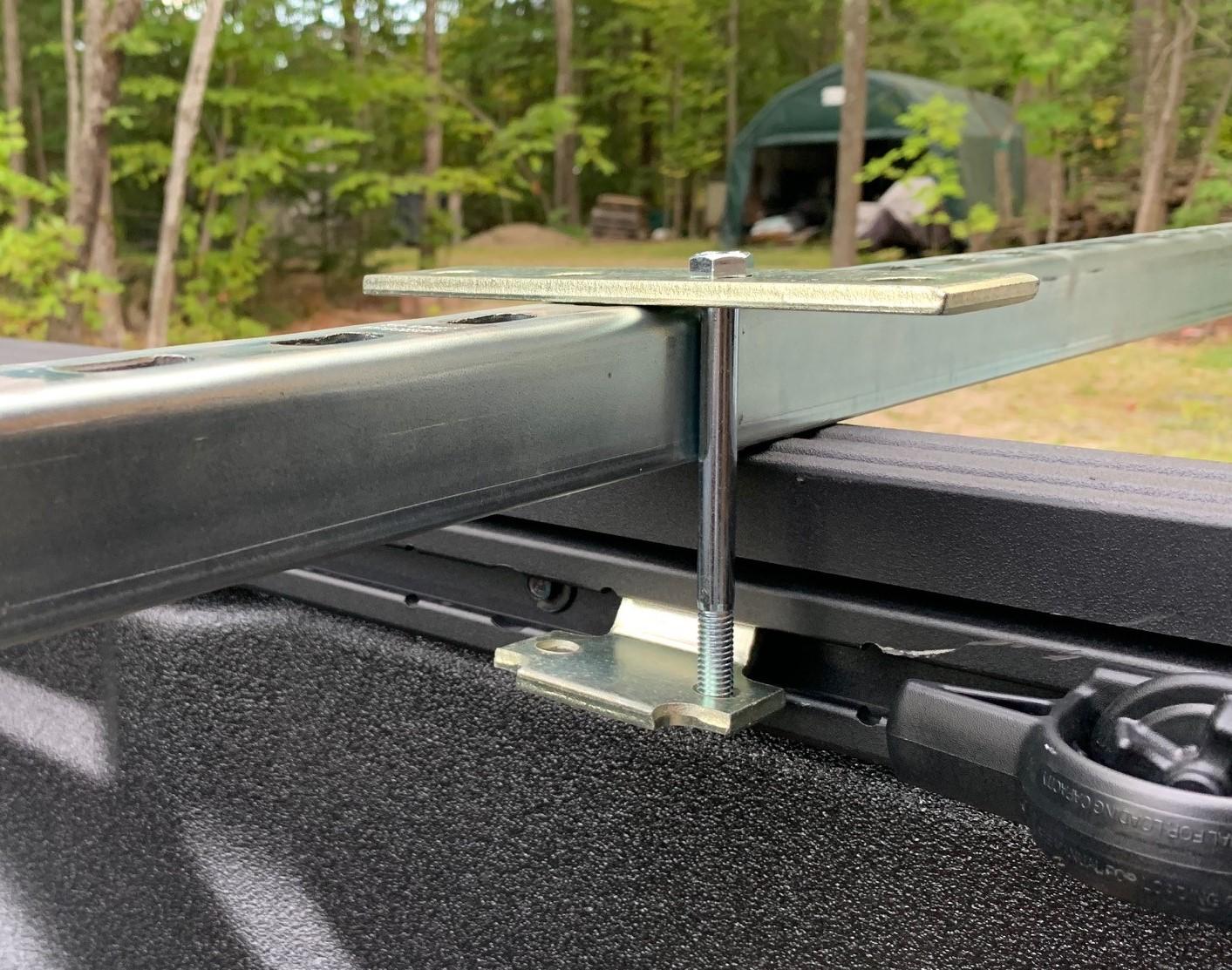Jeep Gladiator Homemade Unistrut Tent Mount on Bed h (2)