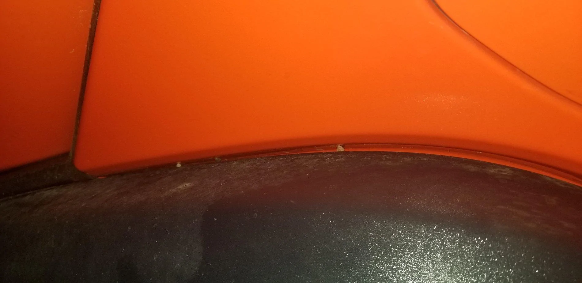 Jeep Gladiator Stone chip on black fenders 20190921_041649