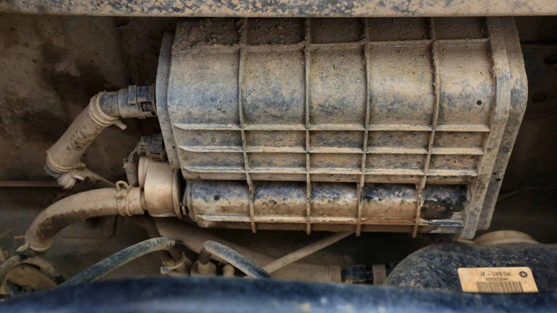 Jeep Gladiator Factory Skids - Good Enough? TransAmerica Trail, Aug-Sep 18, Post-trip, 5_7246, Evaporative Canister Relocation