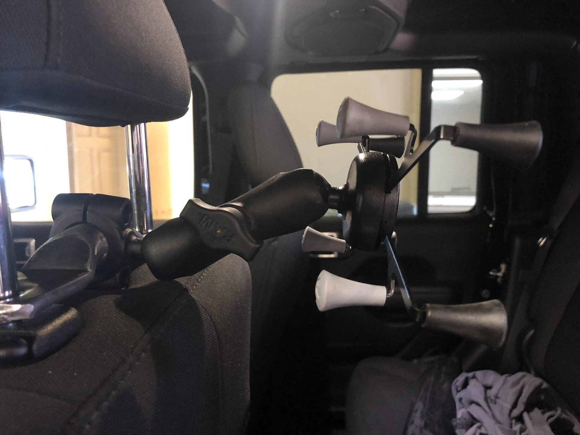 Jeep Gladiator JL/JT Rear Seat RAM Mount Prototype IMG_0428