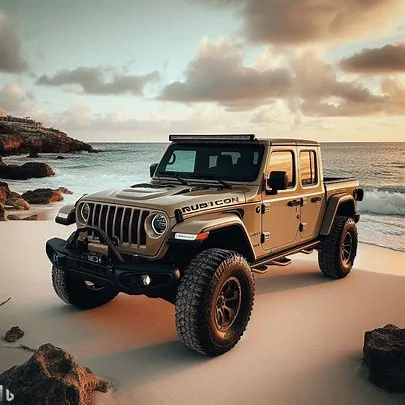 Jeep Gladiator Gladiator AI Artwork AI HI Beach 1