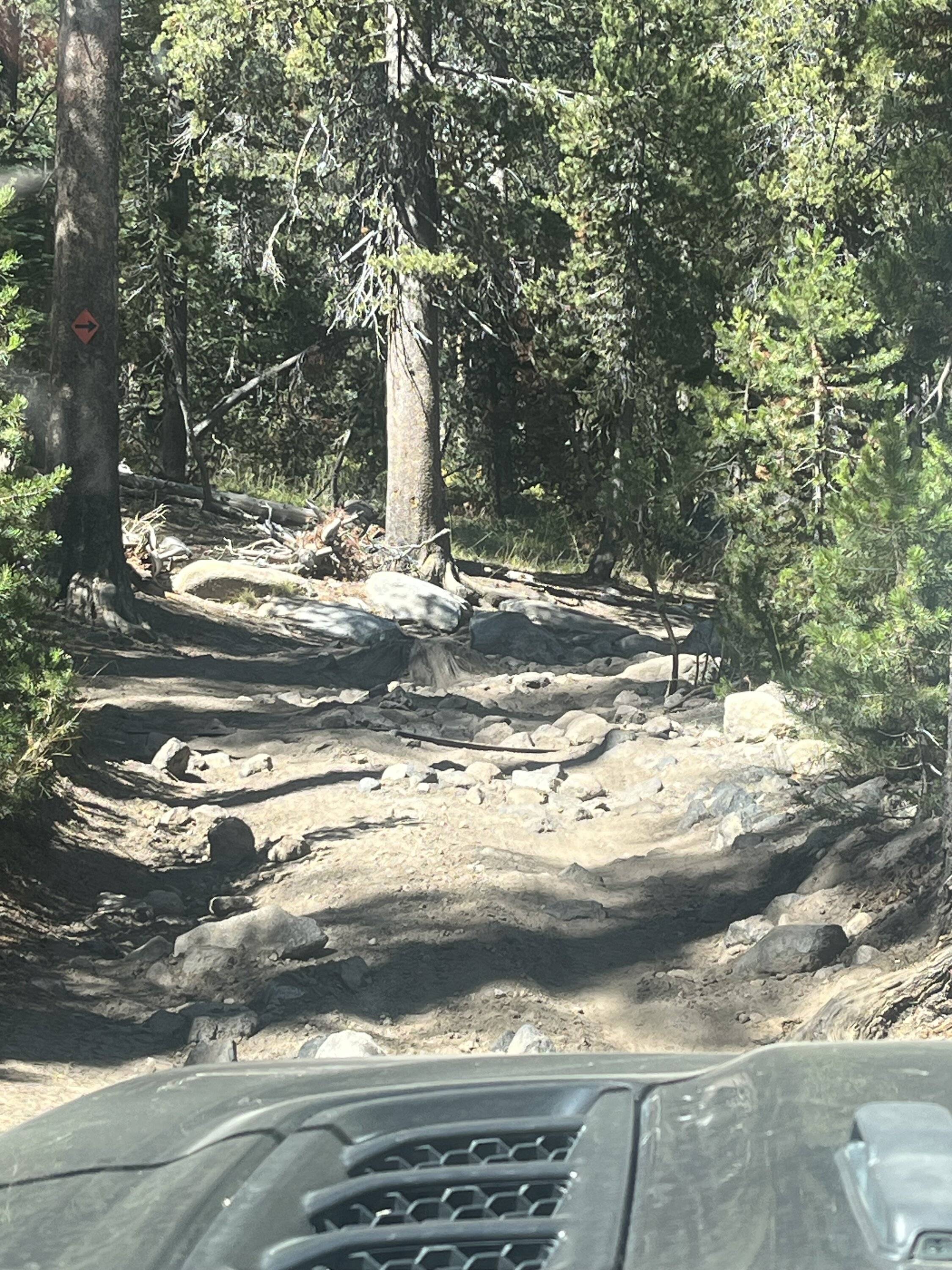 Jeep Gladiator Talk about a butt clencher -- Dusy Ershim Trail trip IMG_0436