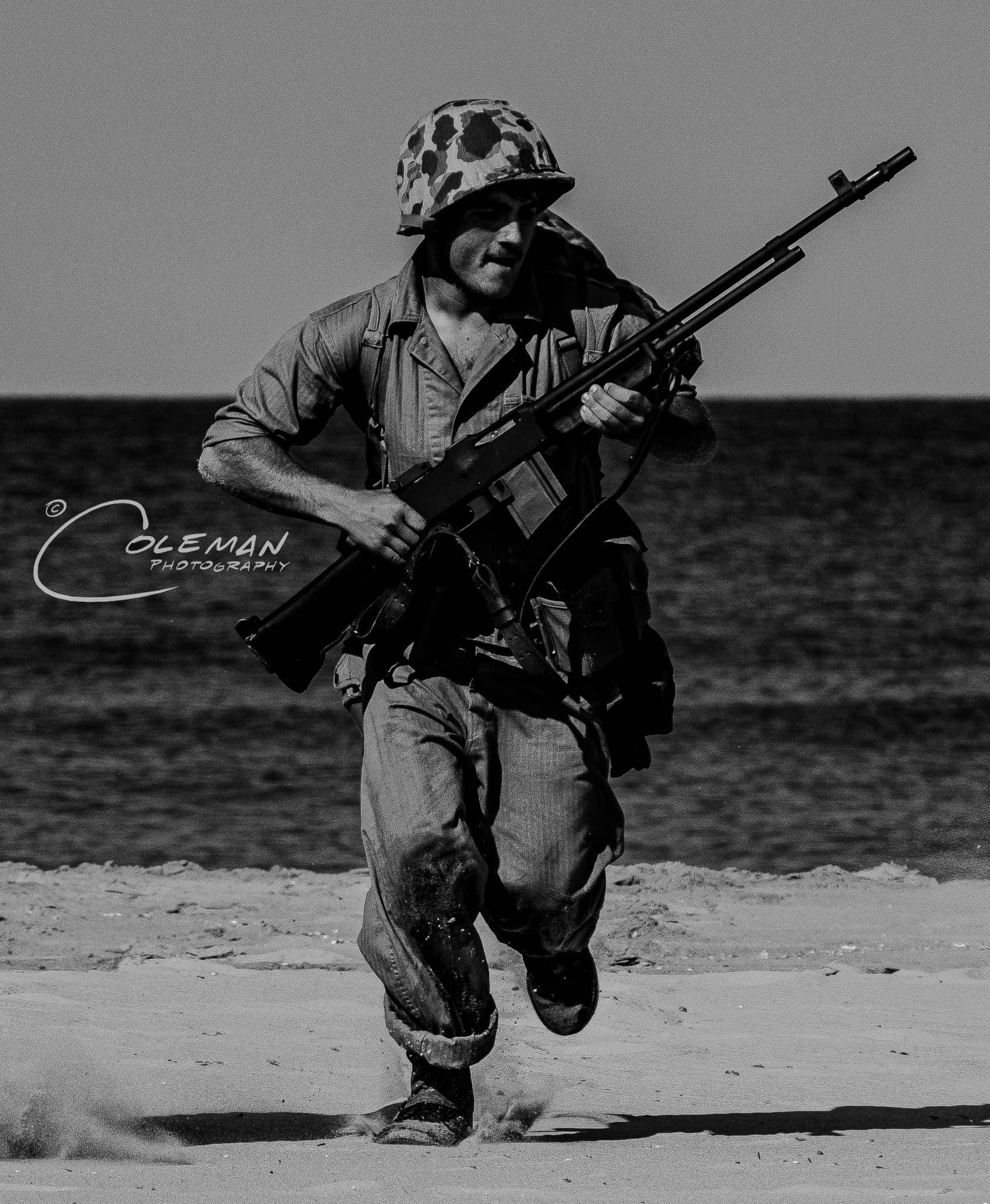 Jeep Gladiator Gun guys (and gals) Marine BAR on the beach