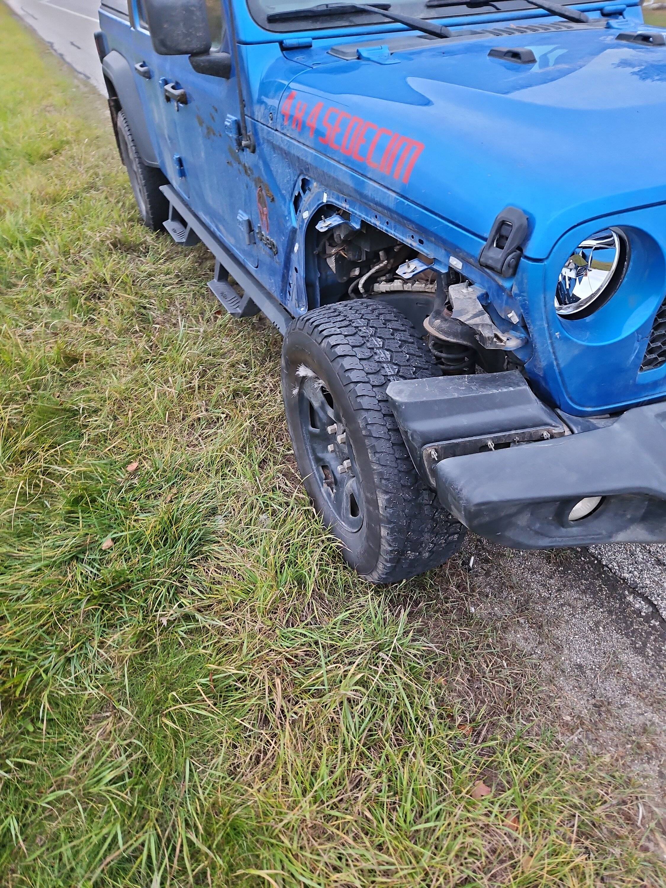 Jeep Gladiator Deer played tag with me today... 1000001855