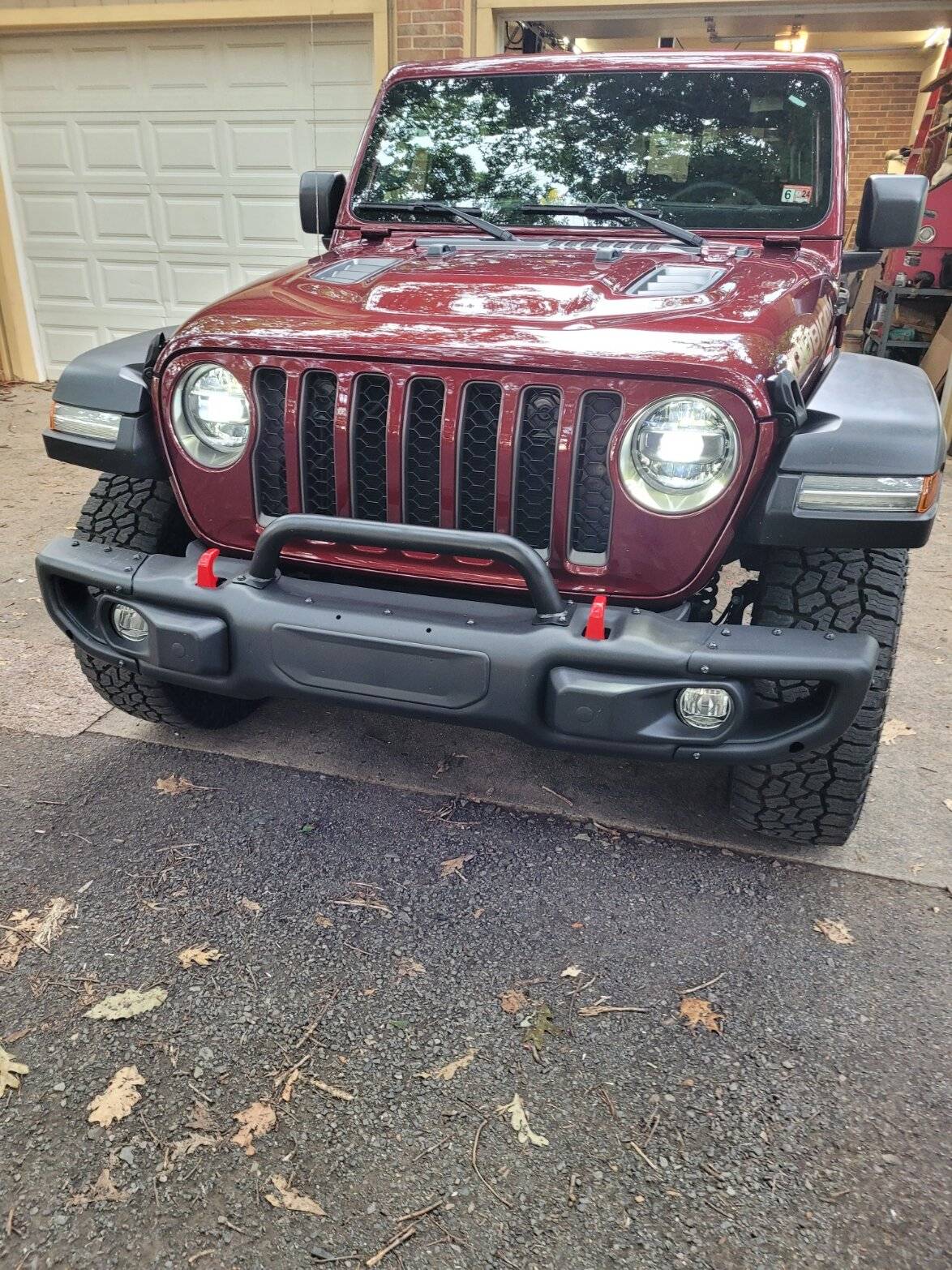 Jeep Gladiator Deer played tag with me today... Steel Bumper