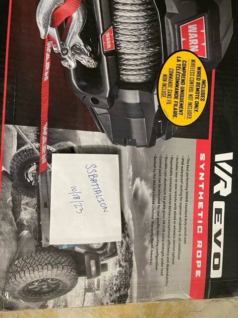 Jeep Gladiator Warn VR EVO 10S Winch  - NIB warn1