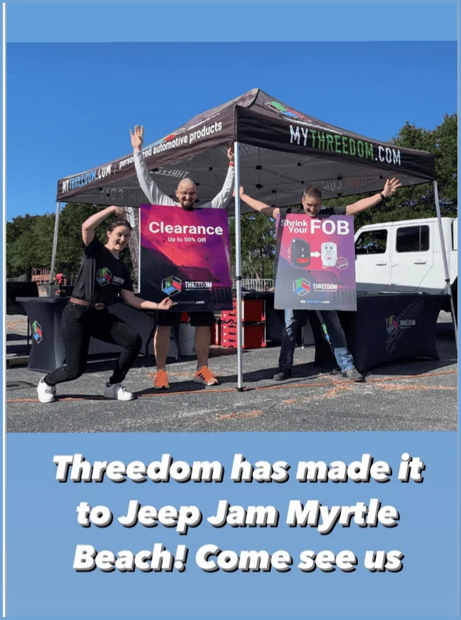Jeep Gladiator ? THREEDOM at Myrtle Beach Jeep Jam this weekend! Screenshot 2023-10-19 110215