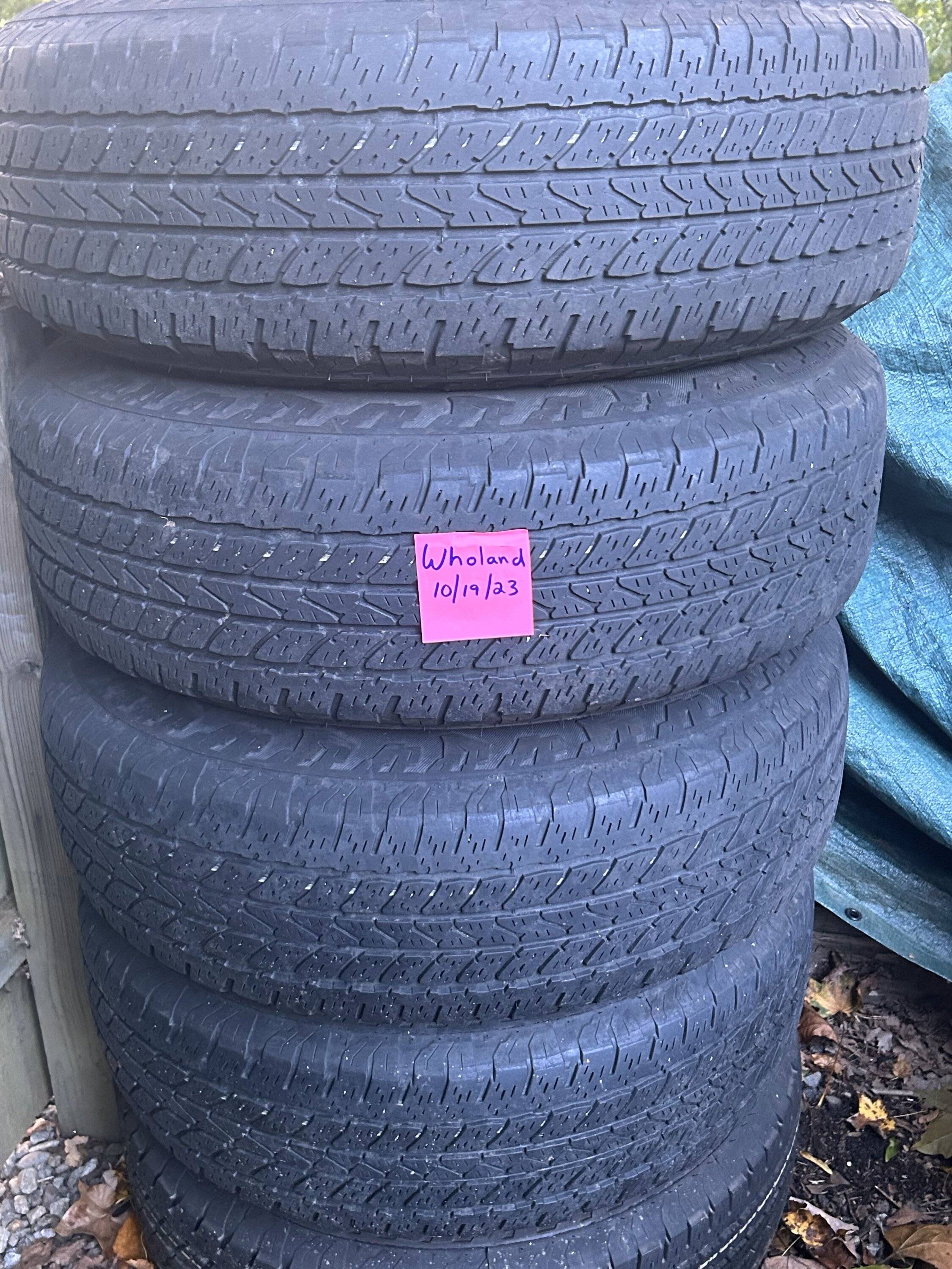Jeep Gladiator Five 17" OEM tires and rims taken off Jeep Gladiator Sport at 30,000 miles. $300 IMG_0246