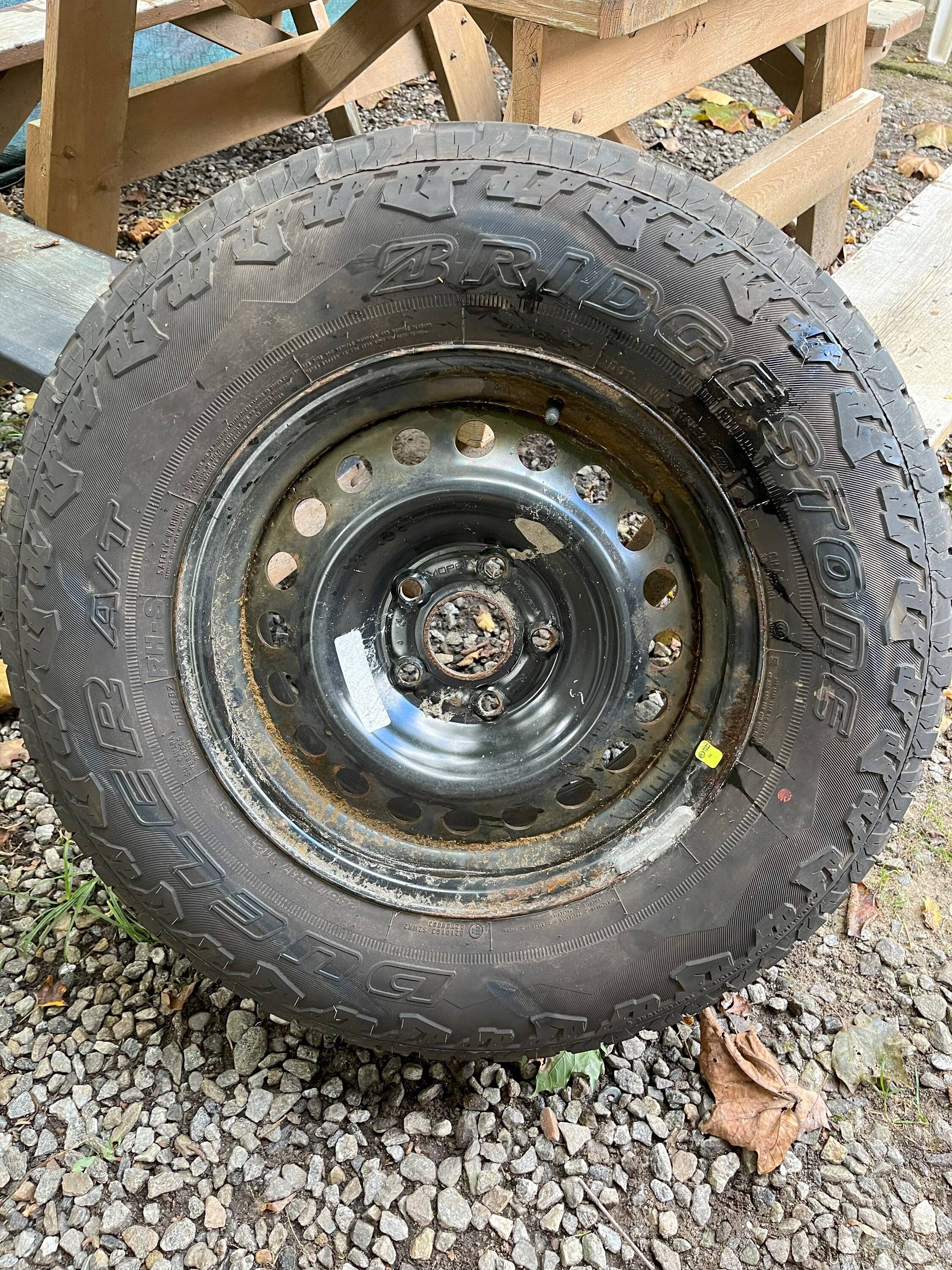 Jeep Gladiator Five 17" OEM tires and rims taken off Jeep Gladiator Sport at 30,000 miles. $300 IMG_9675