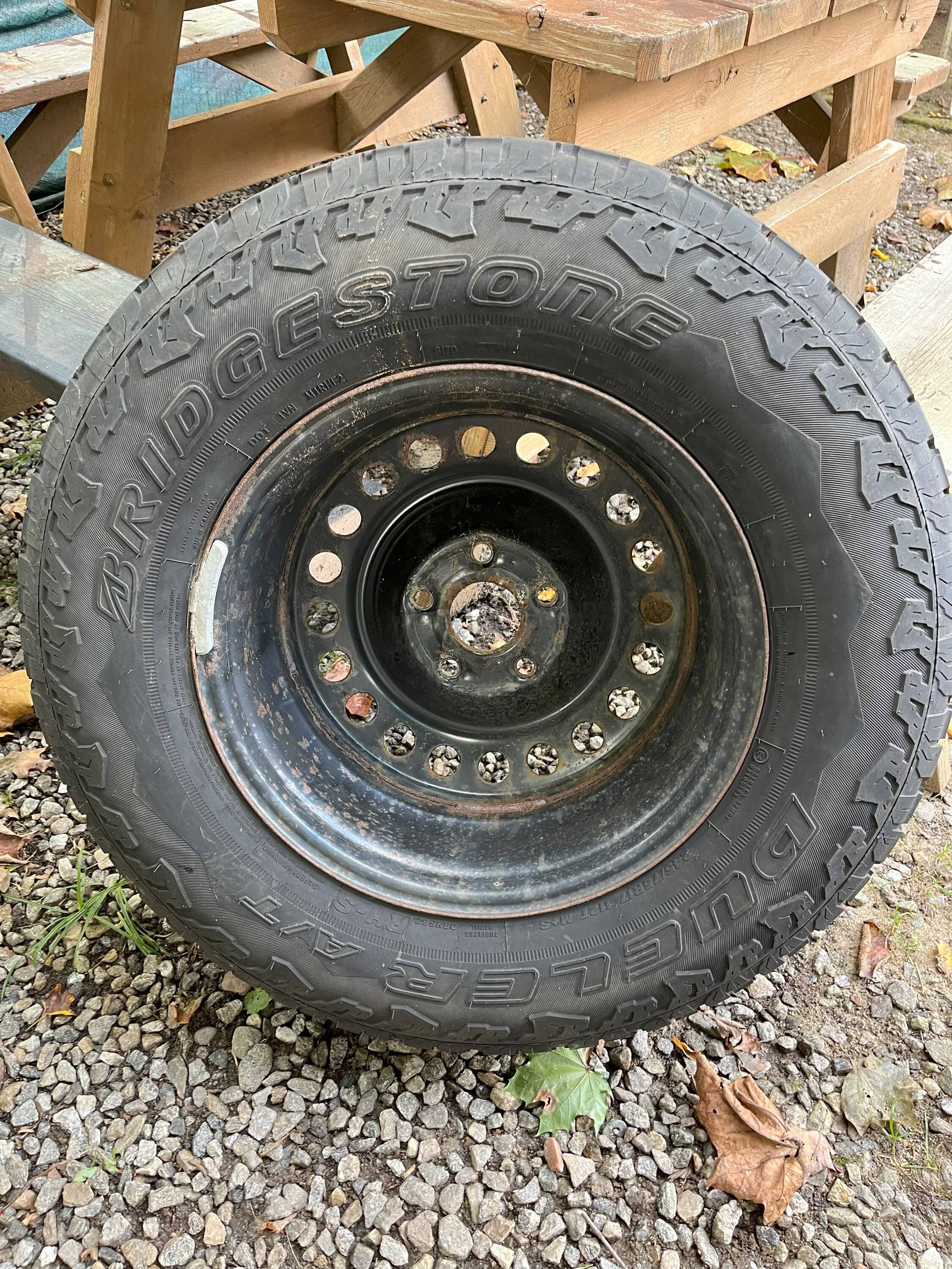 Jeep Gladiator Five 17" OEM tires and rims taken off Jeep Gladiator Sport at 30,000 miles. $300 IMG_9674