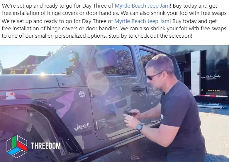 Jeep Gladiator ? THREEDOM at Myrtle Beach Jeep Jam this weekend! ppiii