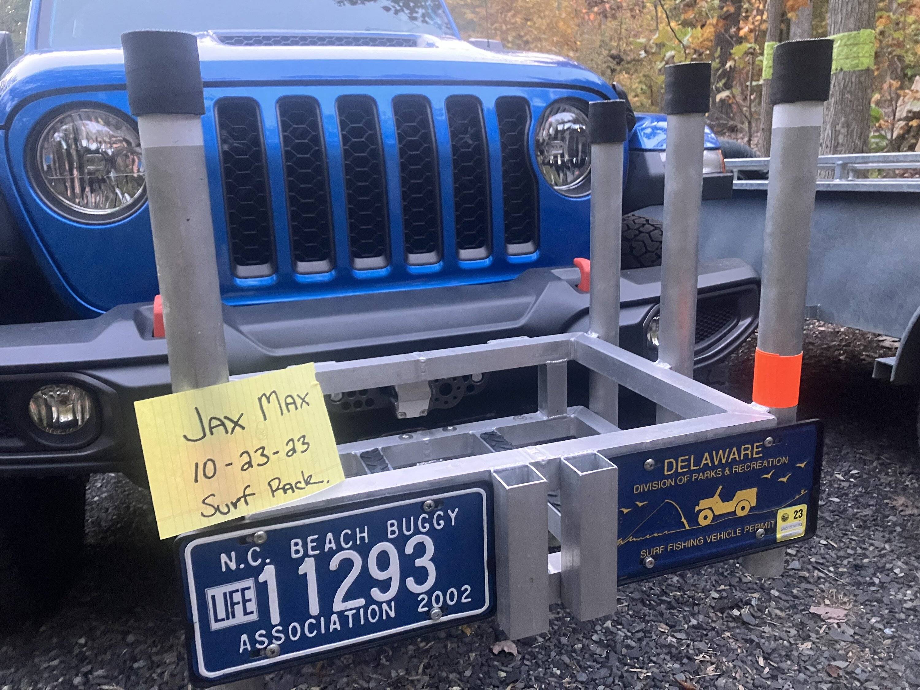Jeep Gladiator SURF ROD/COOLER RACK IMG_2034
