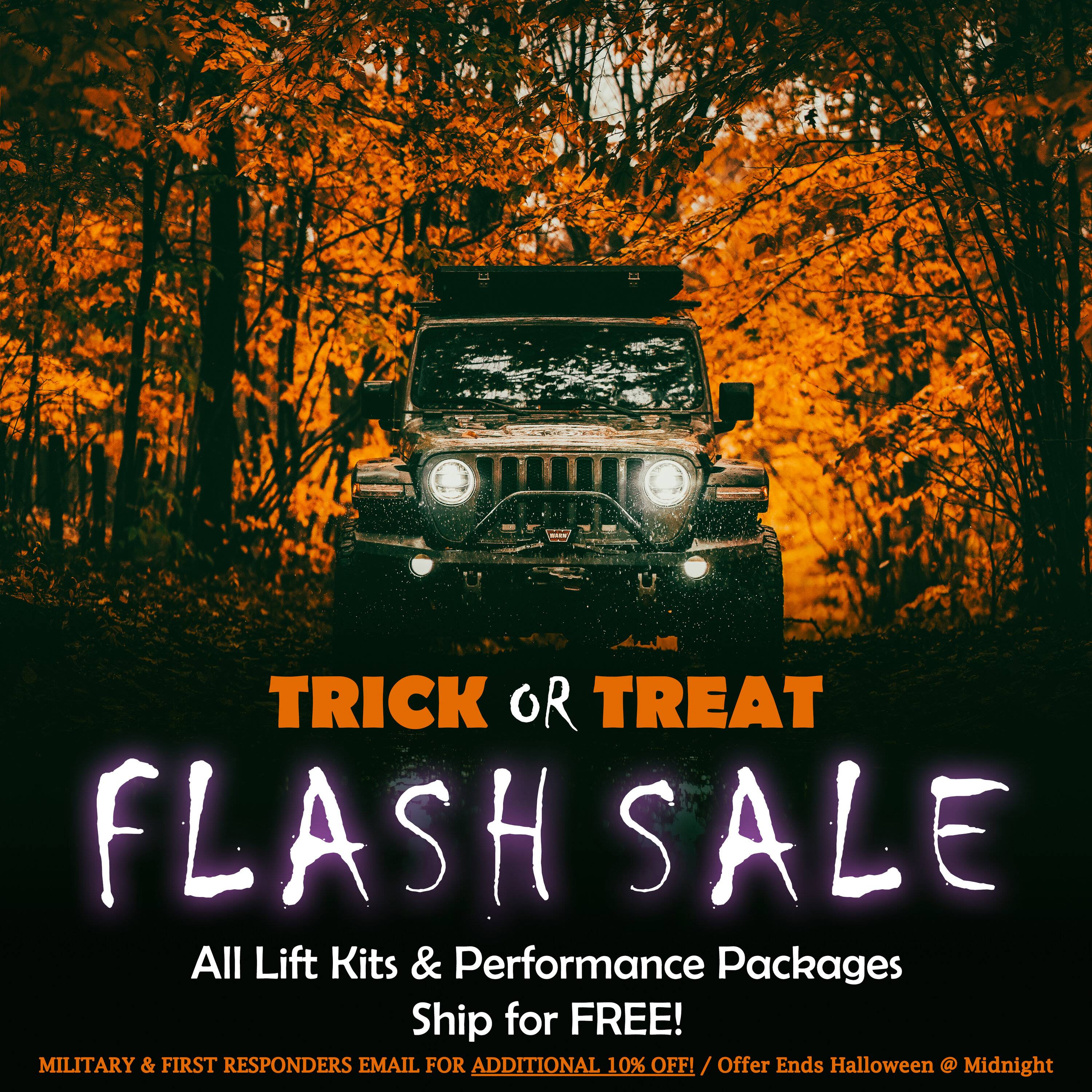Jeep Gladiator Clayton Off Road Halloween Flash Sale! Halloween 2023