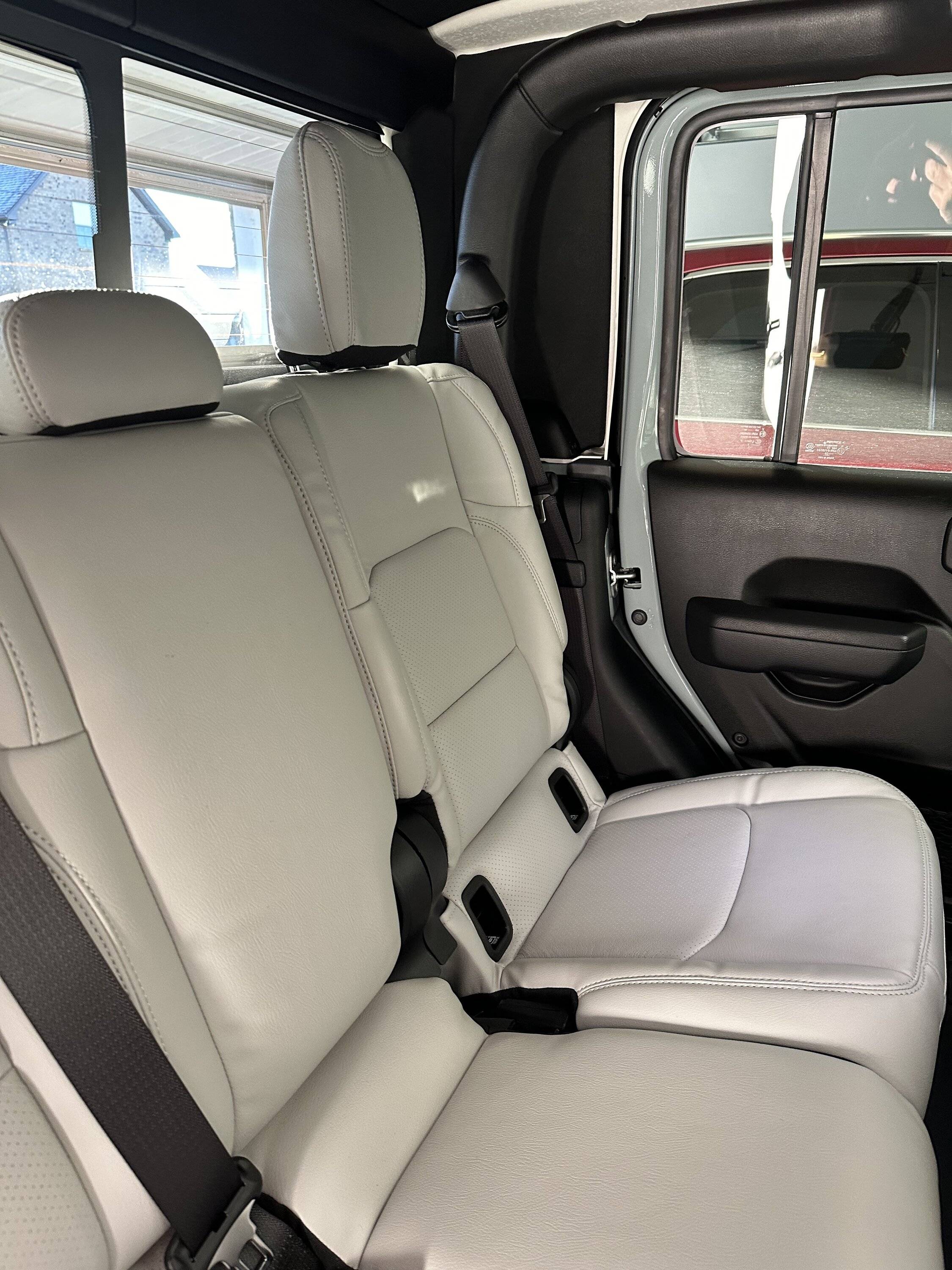 Jeep Gladiator Katzkin leather installed in my 2023 Sport S IMG_0989