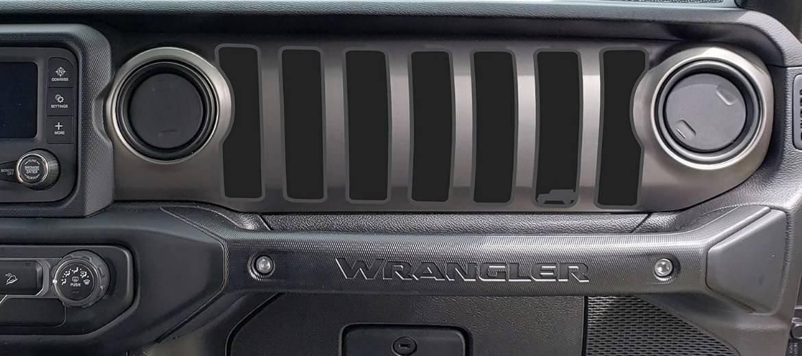 Jeep Gladiator Black Grill Trim IMG_1254