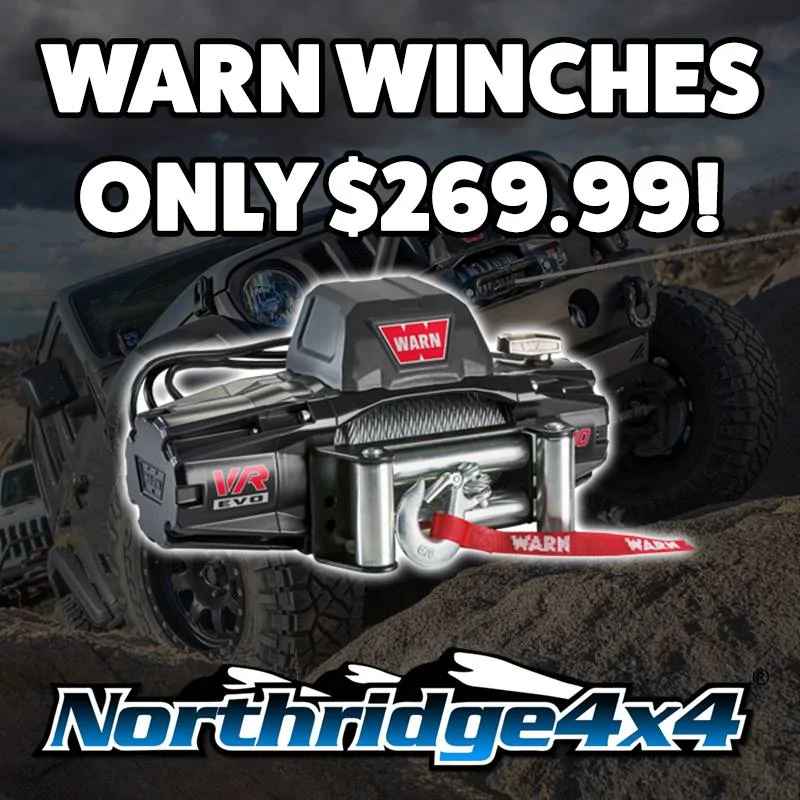 Jeep Gladiator Warn VR EVO10 winch for $289.99 after rebate! WarnVR