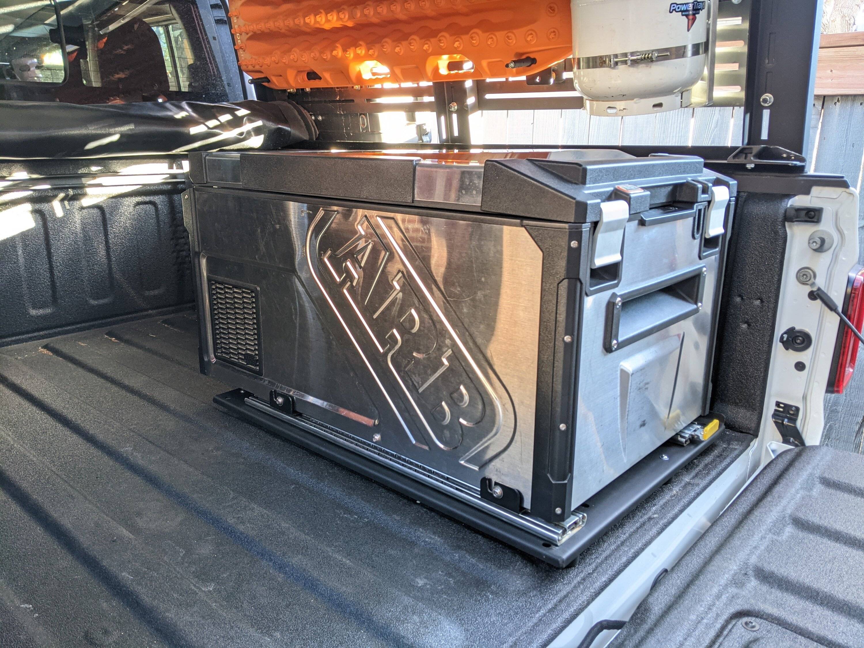 Jeep Gladiator ARB Elements 63 Fridge + ARB Solid Mount Kit + Accuride Locking Sliders PXL_20201224_221320654