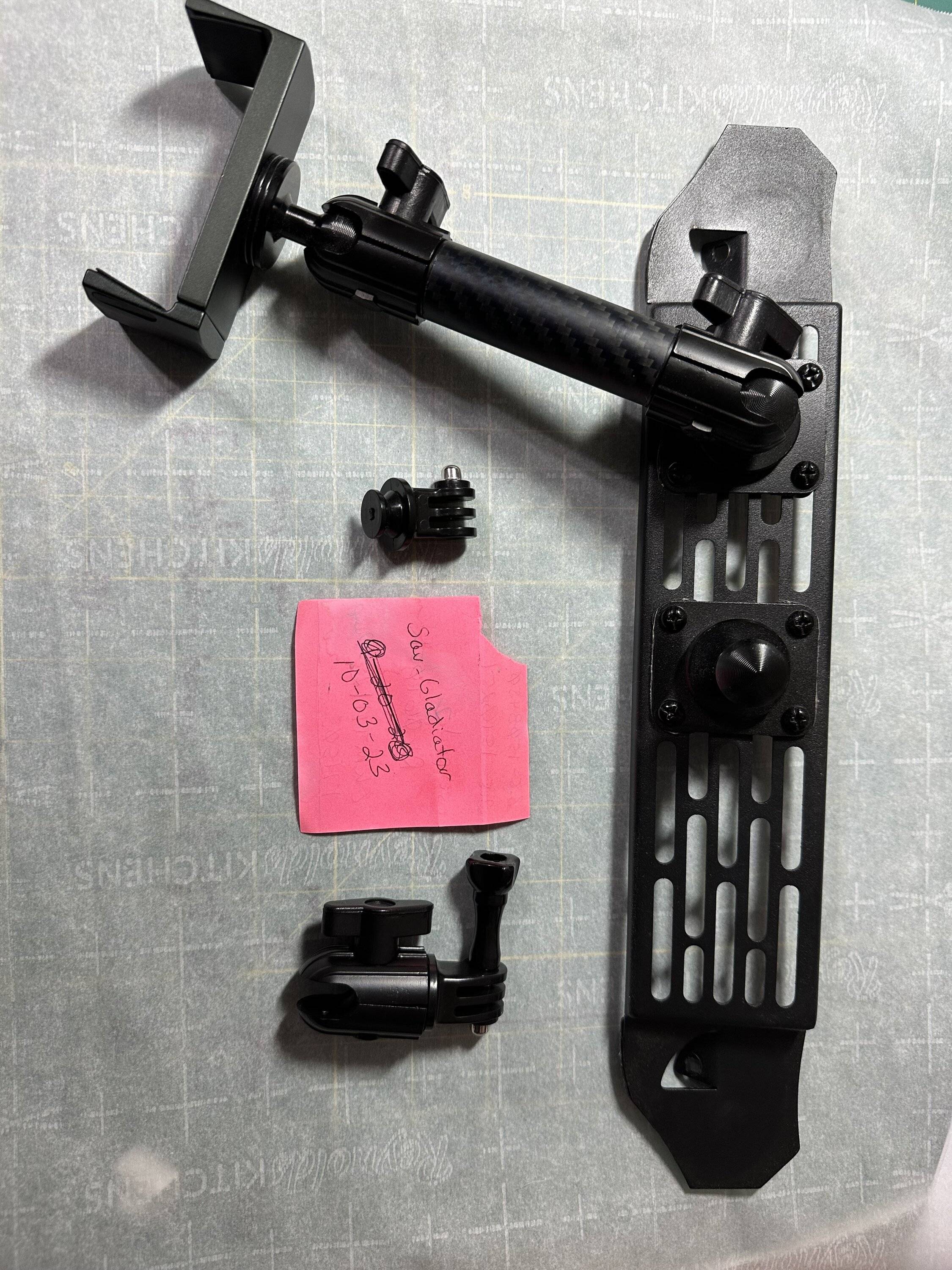 Jeep Gladiator Bullet Point Mounting Solutions phone mount for sale IMG_0620