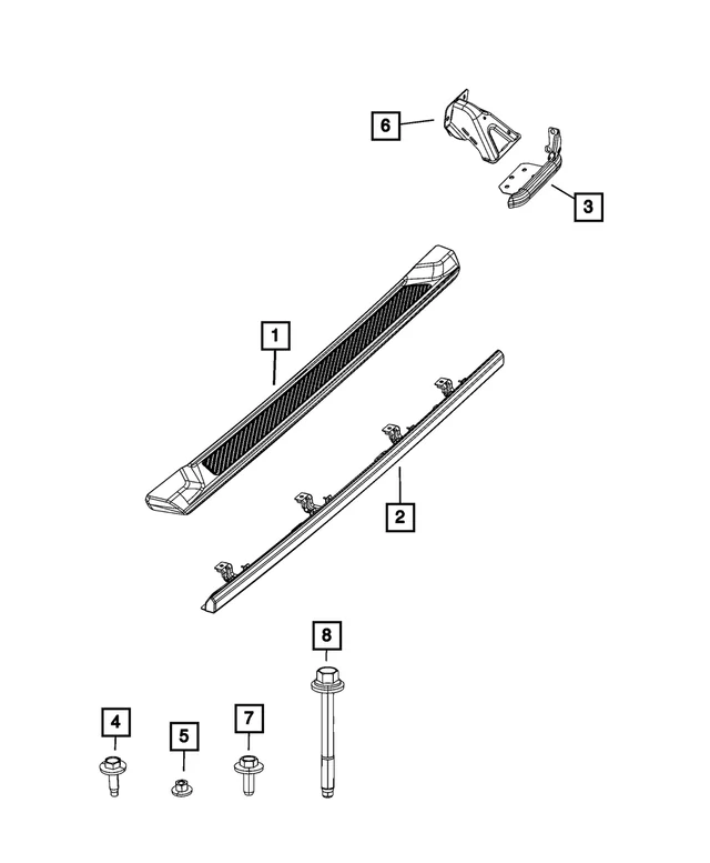 Jeep Gladiator 21 Gladiator JT OEM Side Step Rails SET side step OEM