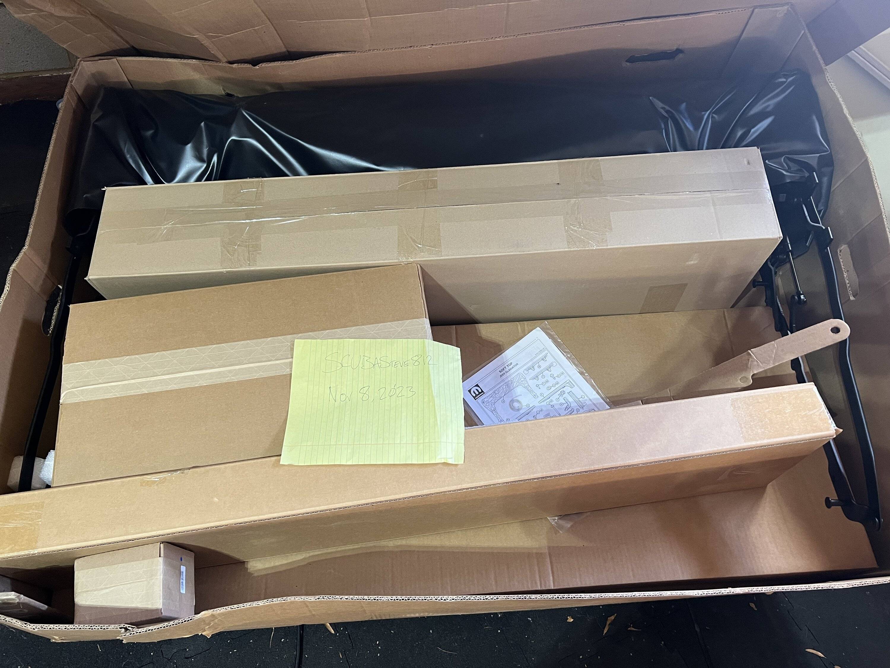 Jeep Gladiator OEM Premium Twill Soft Top NIB IMG_7234