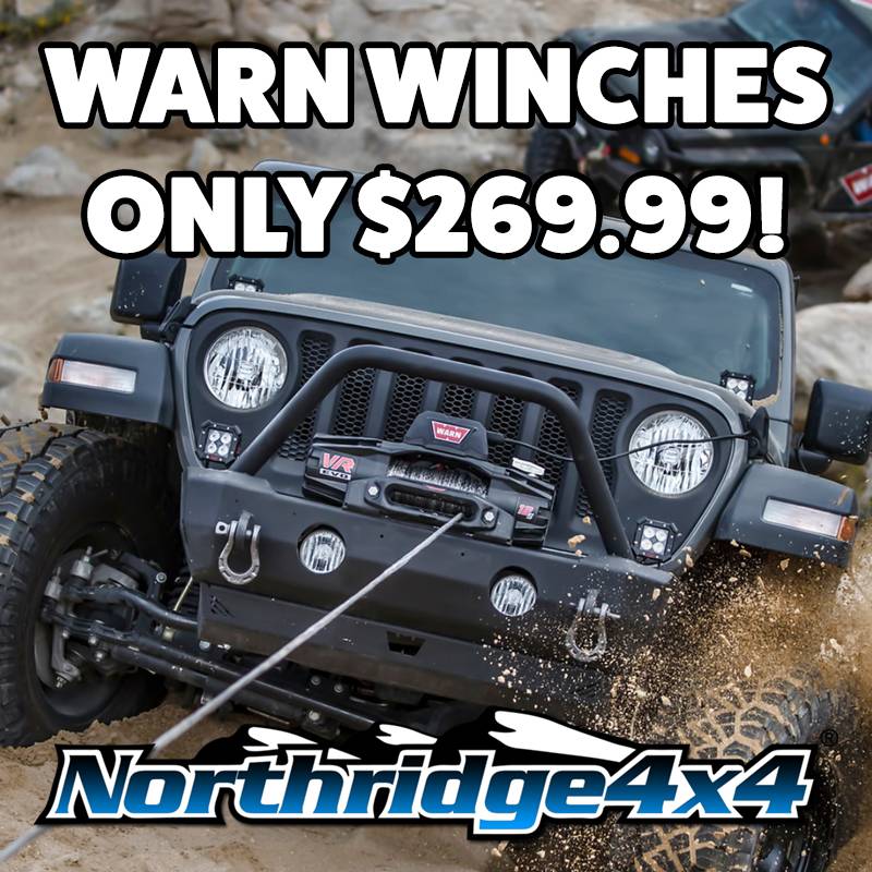 Jeep Gladiator Warn VR EVO10 winch for $289.99 after rebate! WARN-EVO-10K-SALE