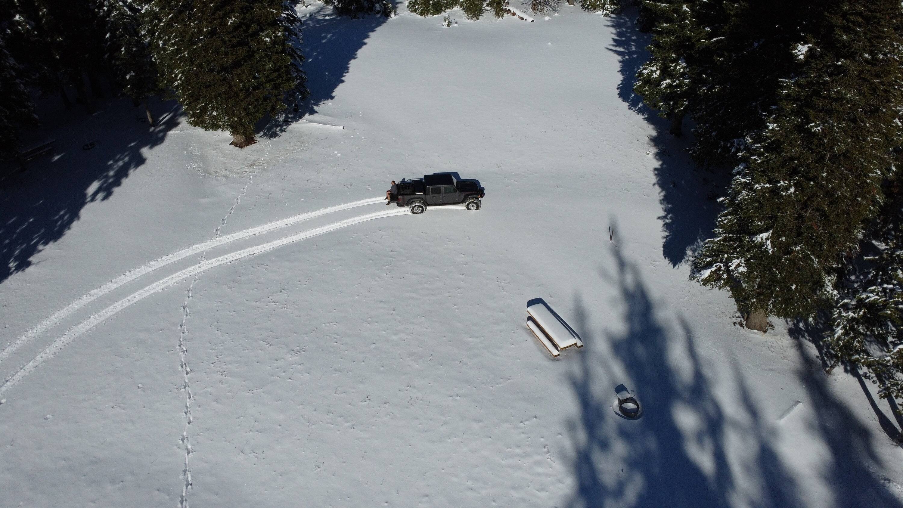 Jeep Gladiator Snow Wheeling Season Opener 08Nov2023 DJI_0056.JPG