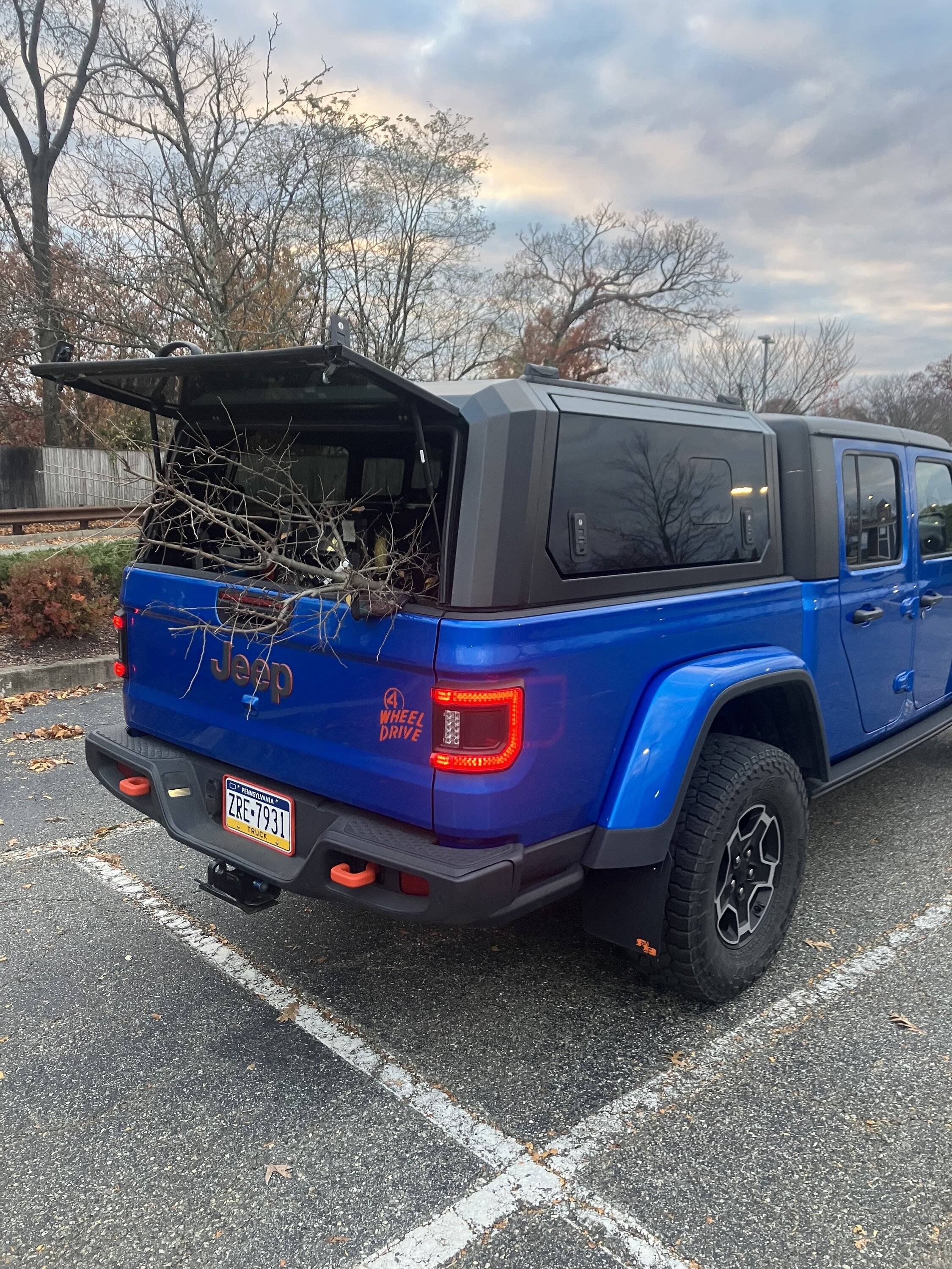 Jeep Gladiator Protecting Your Rear -  Sheridan hitch mounted skid from Warfab IMG_2139