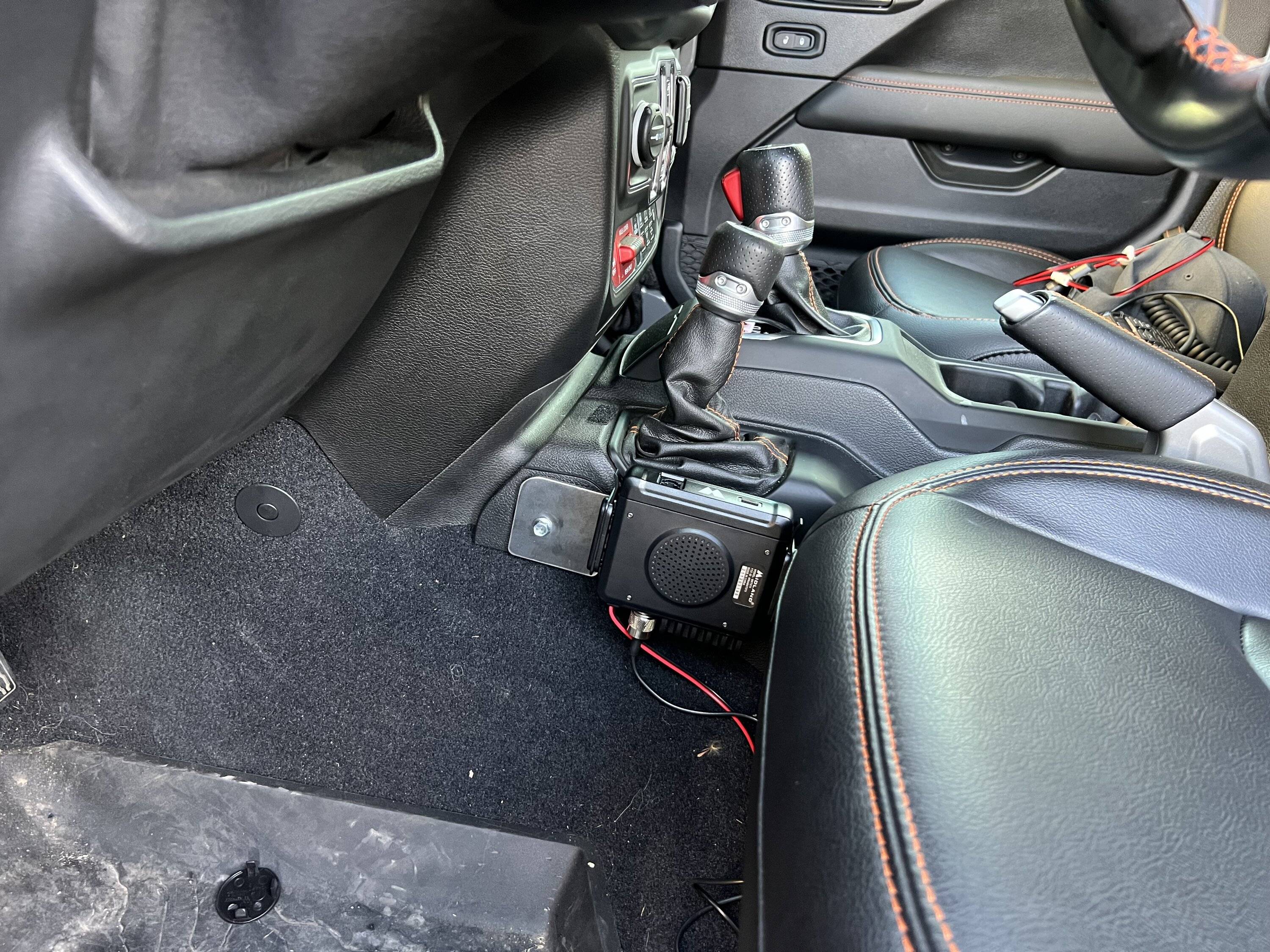 Jeep Gladiator DIY Midland radio mount IMG_6006