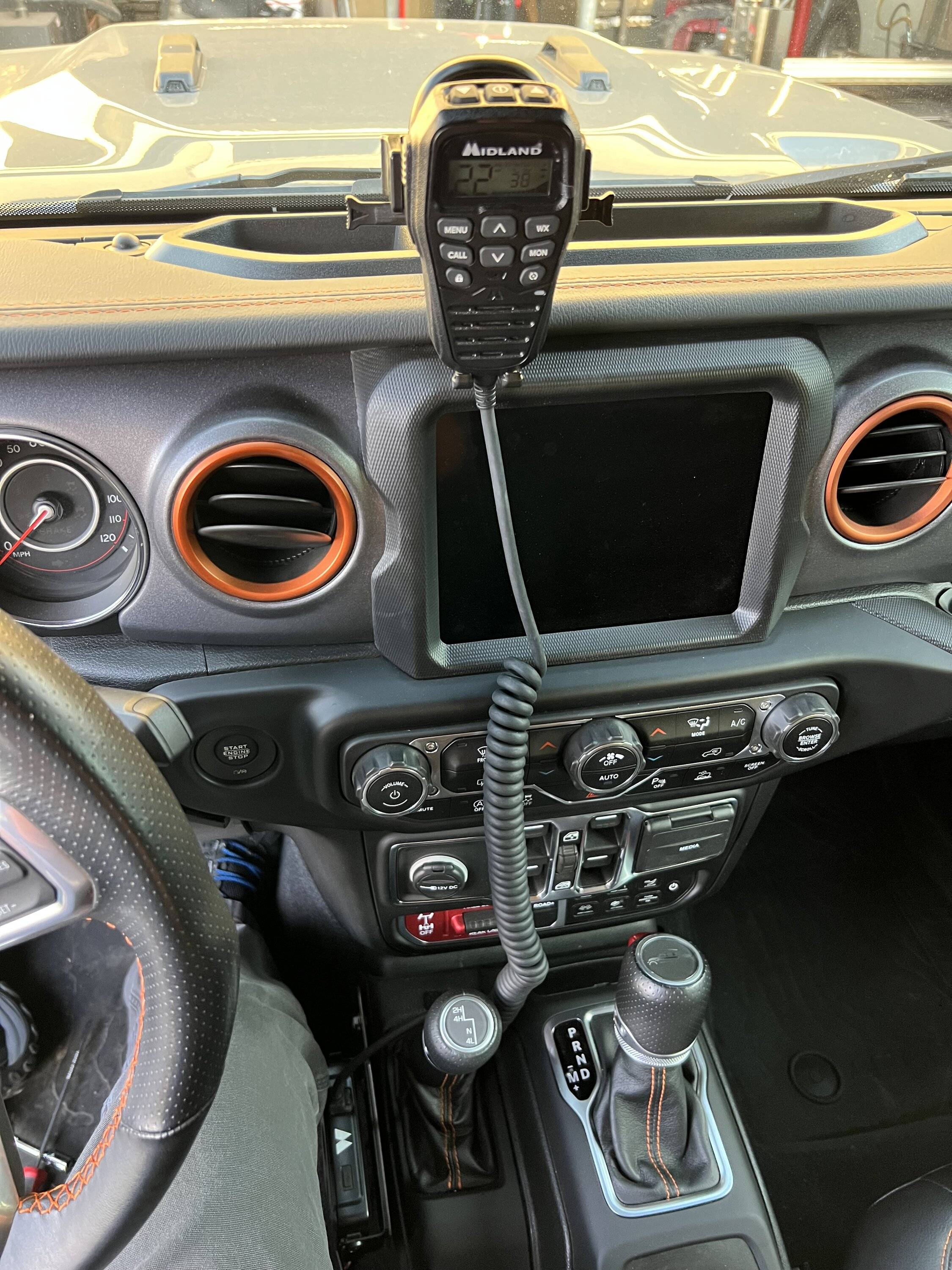 Jeep Gladiator DIY Midland radio mount IMG_6009
