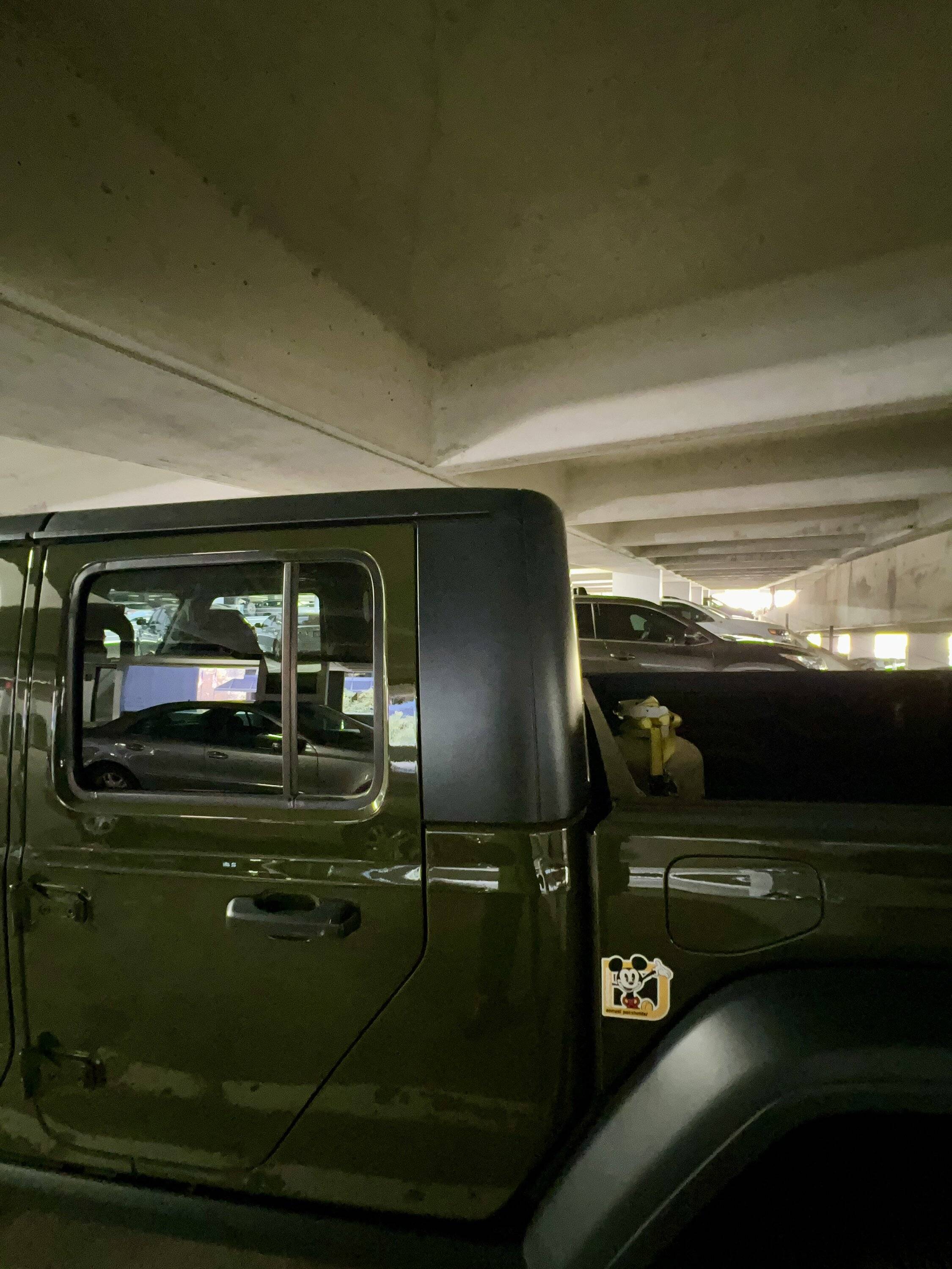 Jeep Gladiator WTT hardtop w/ headliner and freedom panel bag for twill soft top + rear window bag + cash IMG_6998