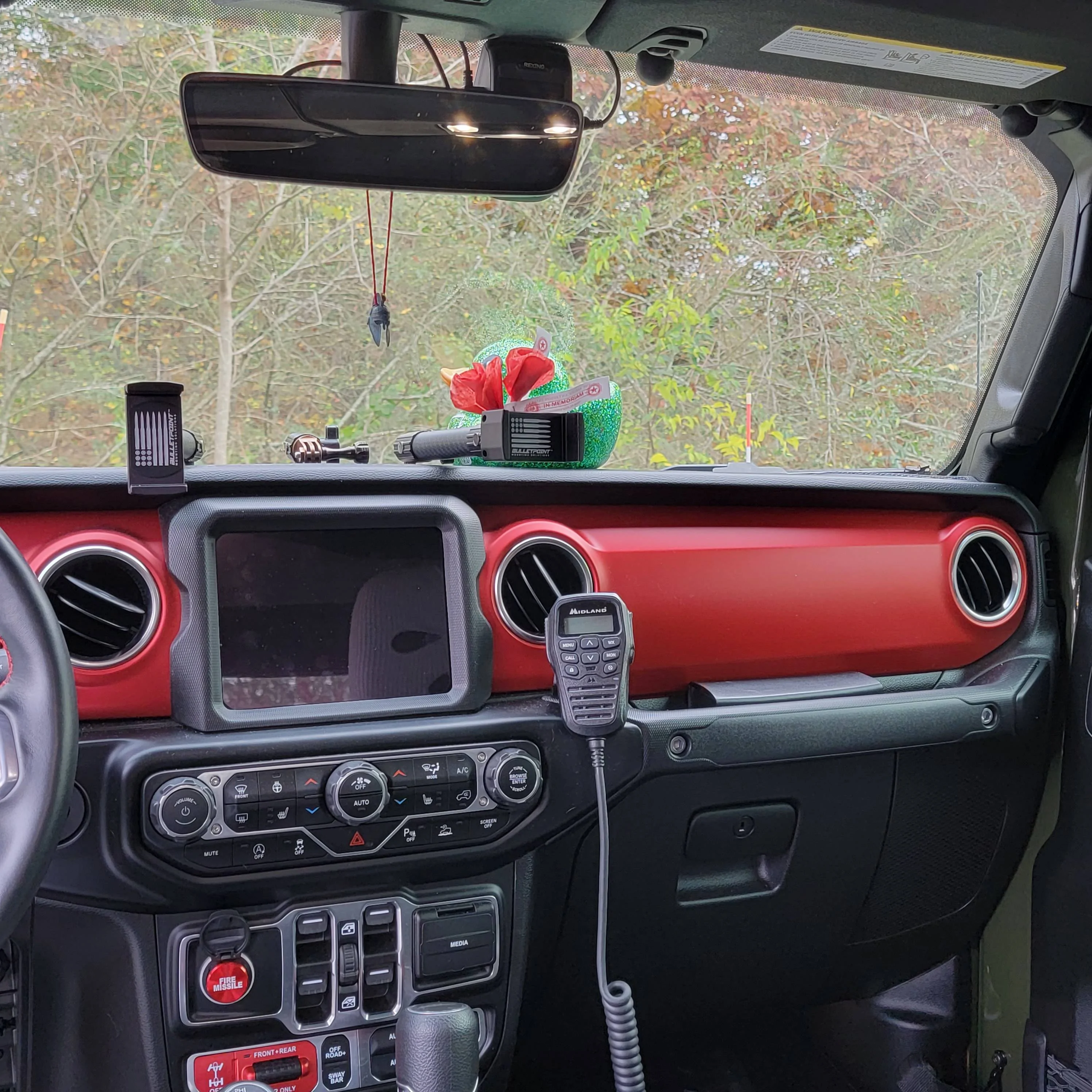 Jeep Gladiator DIY Midland radio mount 20231113_151824