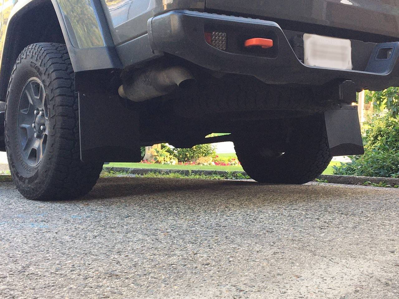 Jeep Gladiator Mud flaps, again Rear mudflaps